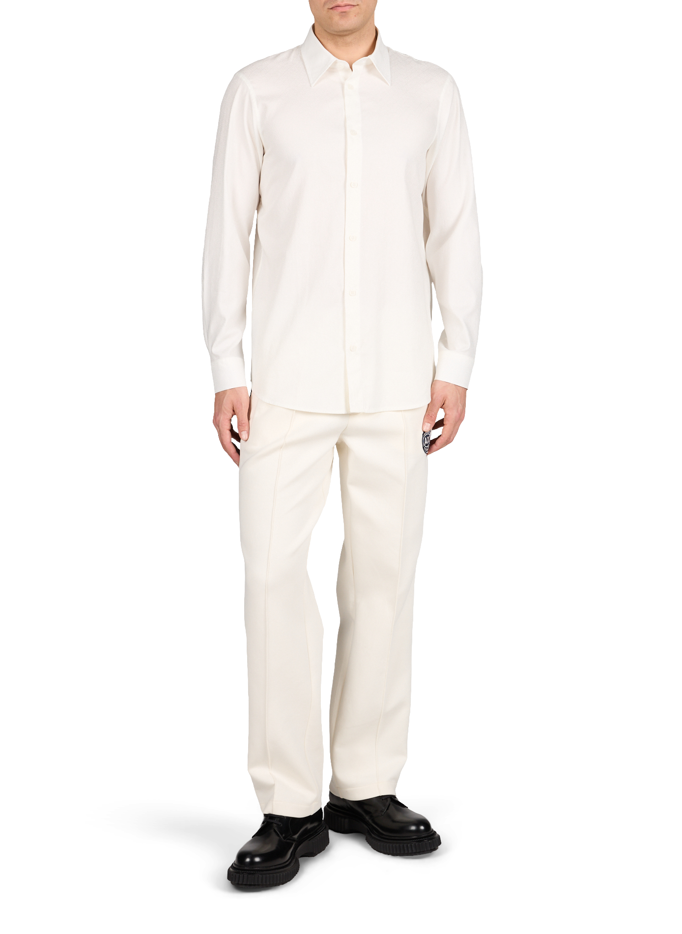 Logo sweatpants in blended cotton ARMANI EXCHANGE Beige