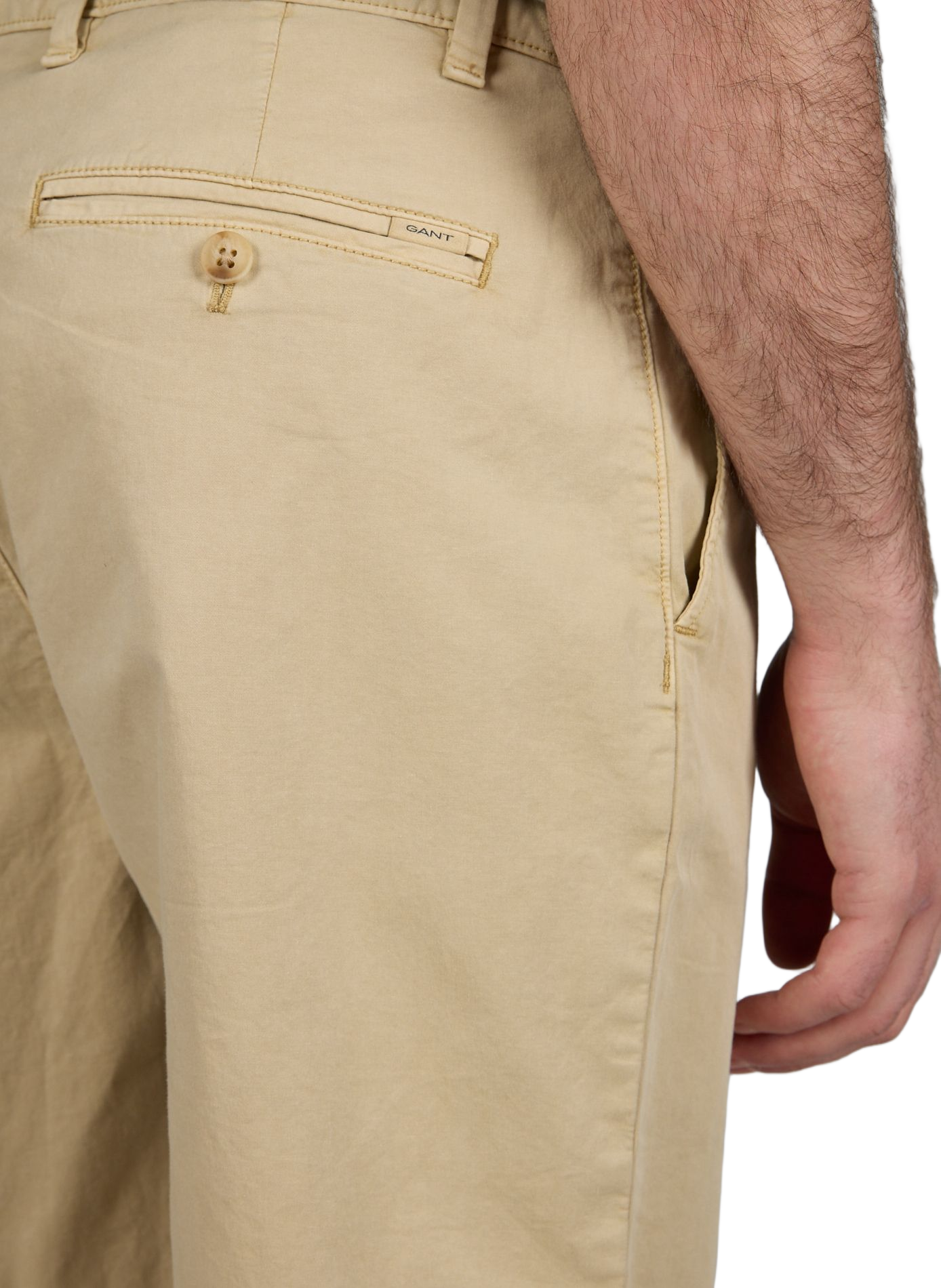 Short court en coton mélangé GANT Beige