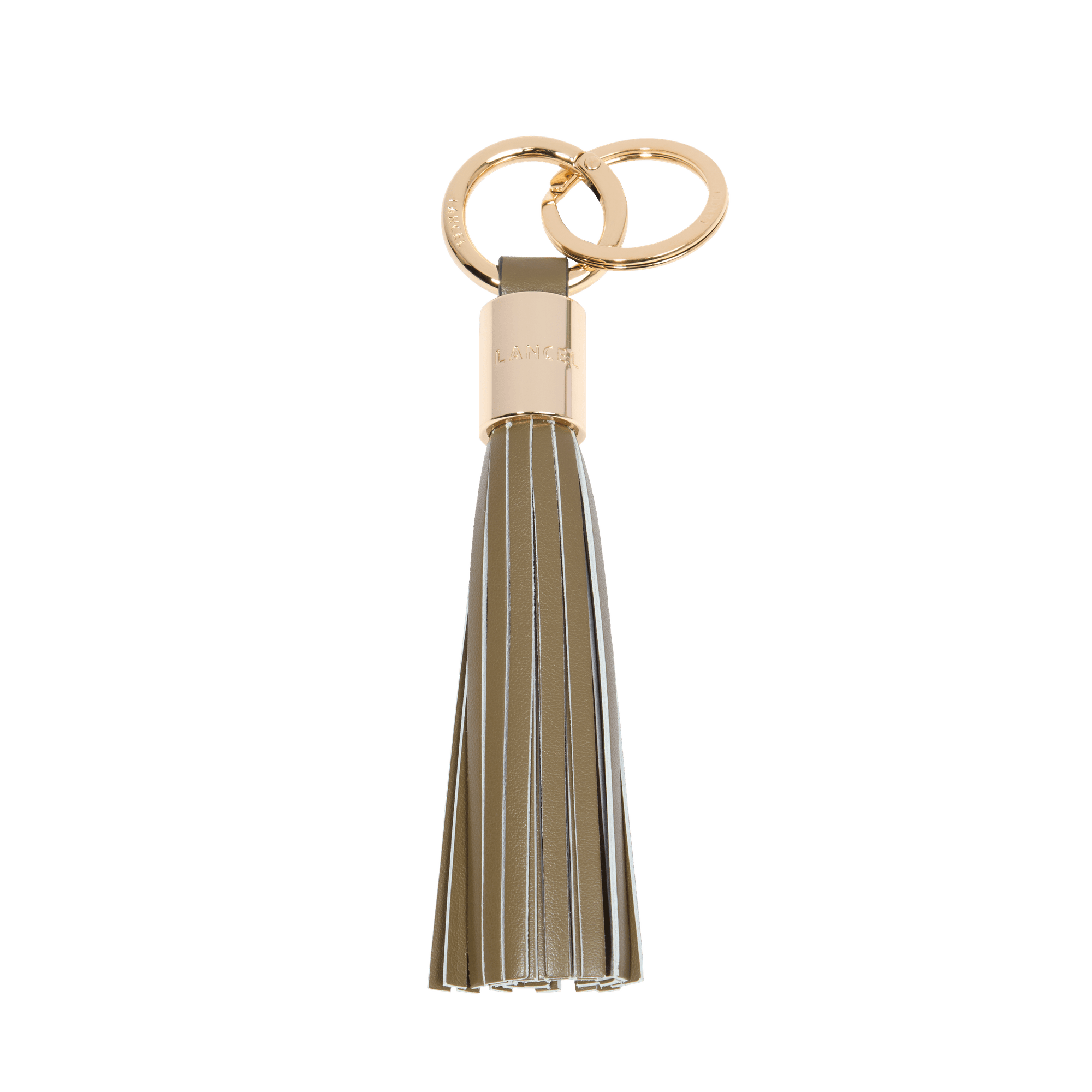 Keychain pompon large premier flirt by lancel in leather LANCEL Green