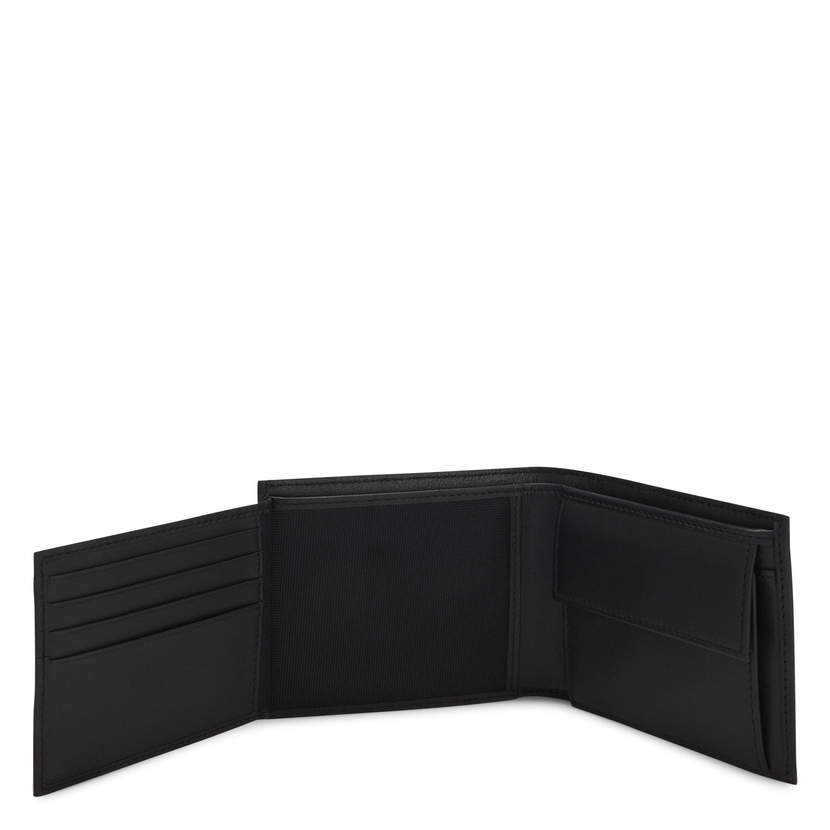 Portefeuille en cuir BOSS Noir