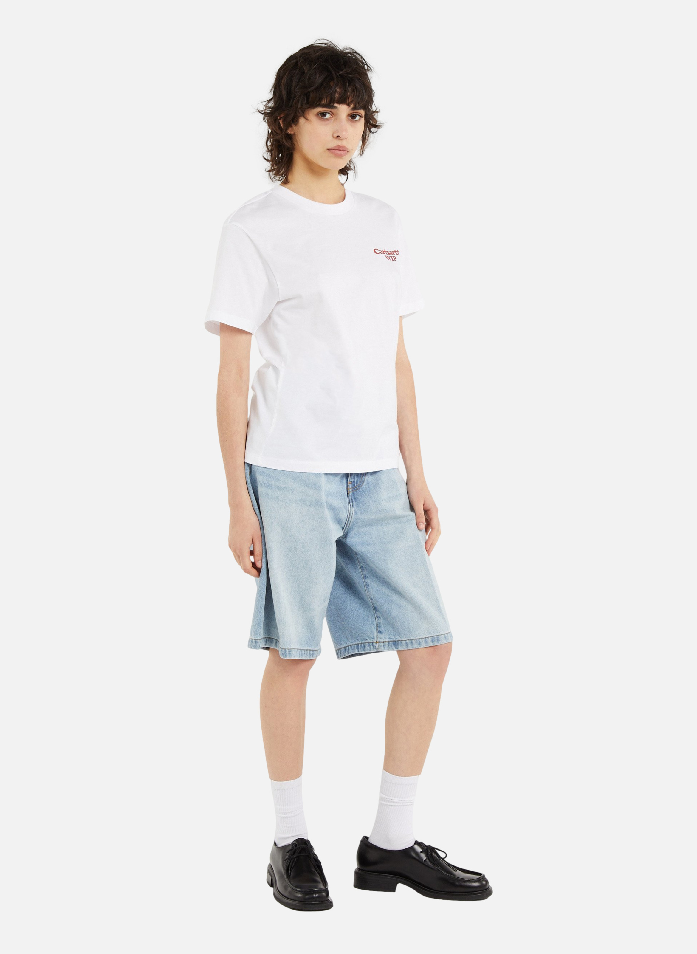 T-shirt w' s/s spoiled t-shirt CARHARTT WIP Blanc