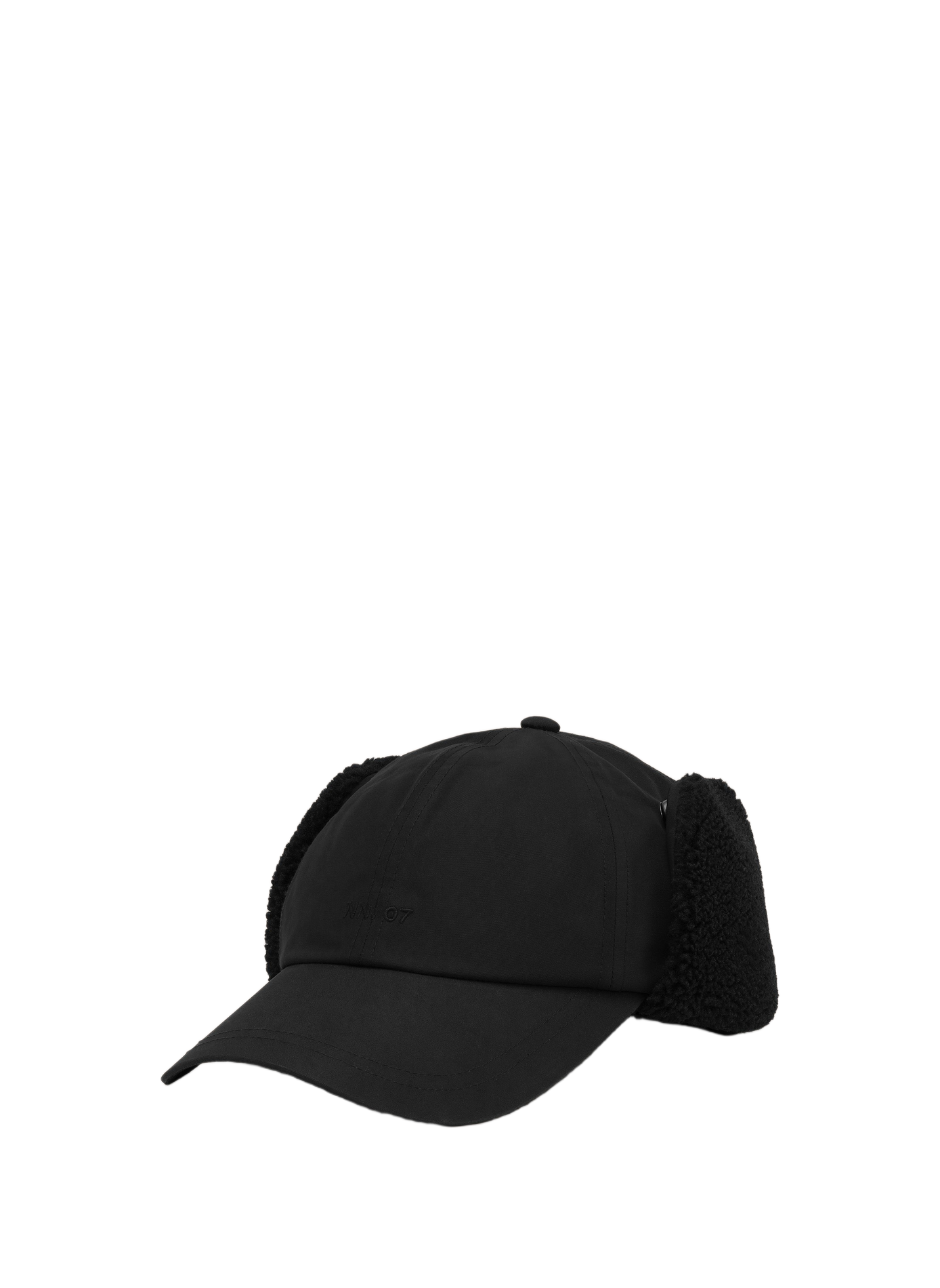 Fur-lined cap NN.07 Black