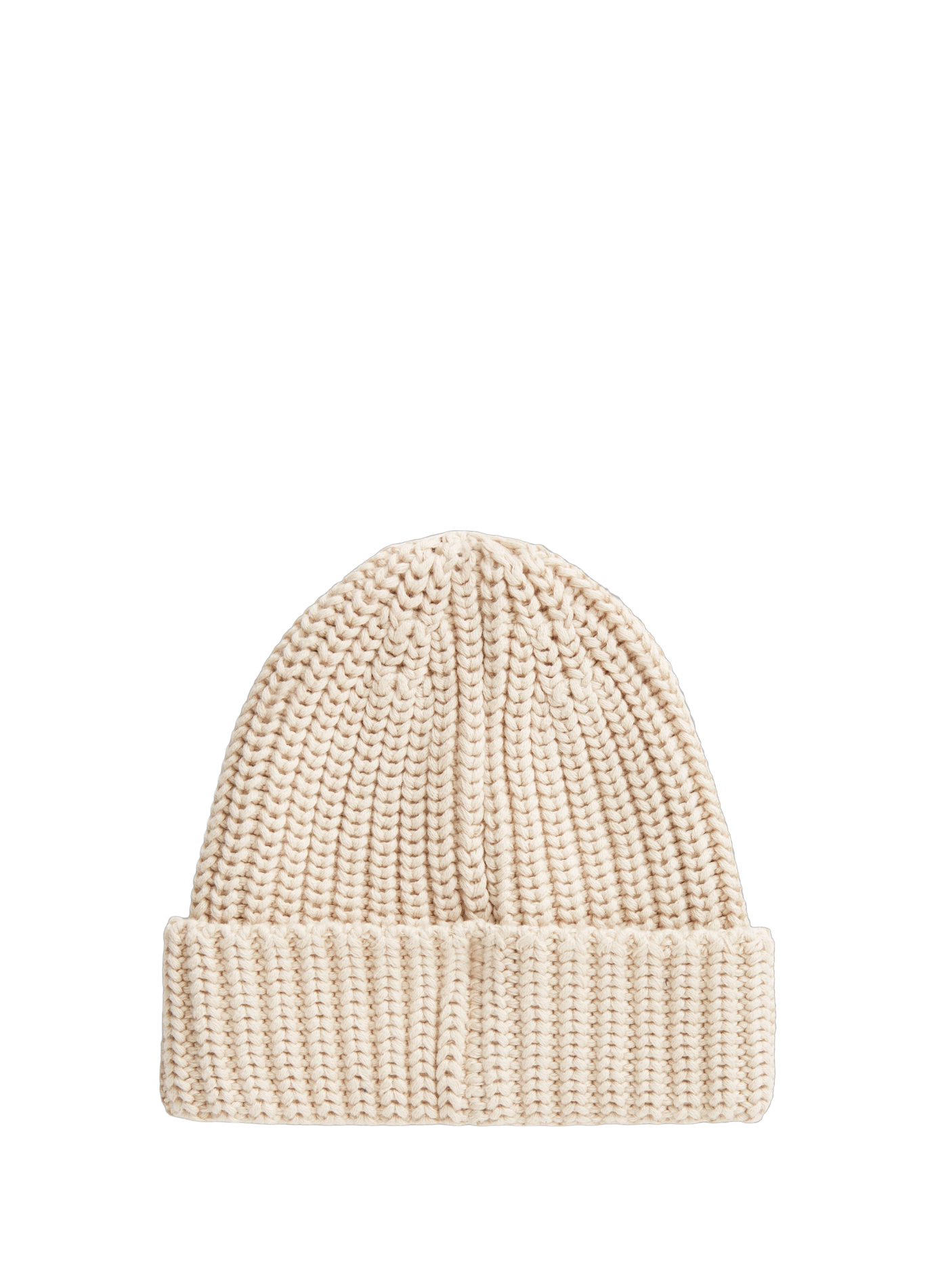 Cotton beanie TOMMY HILFIGER Beige