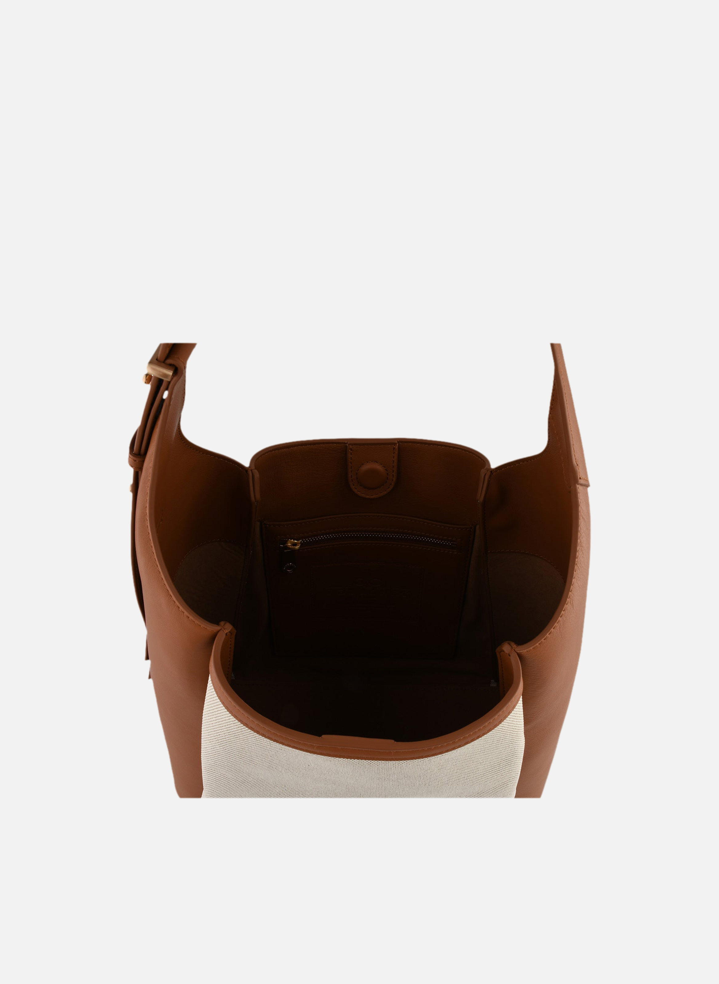 Sévigné coton | sac porté épaule POURCHET Marron