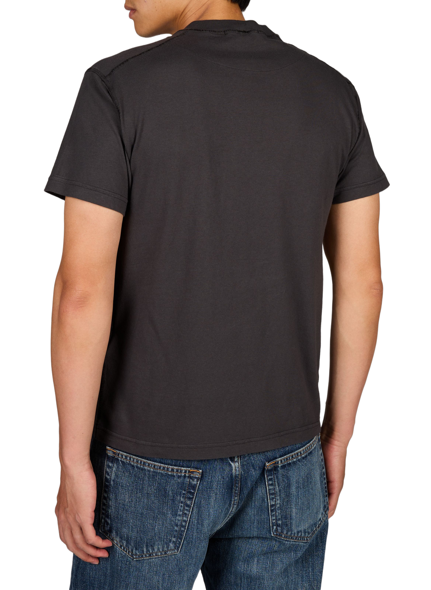 Straight round neck t-shirt STONE ISLAND Grey