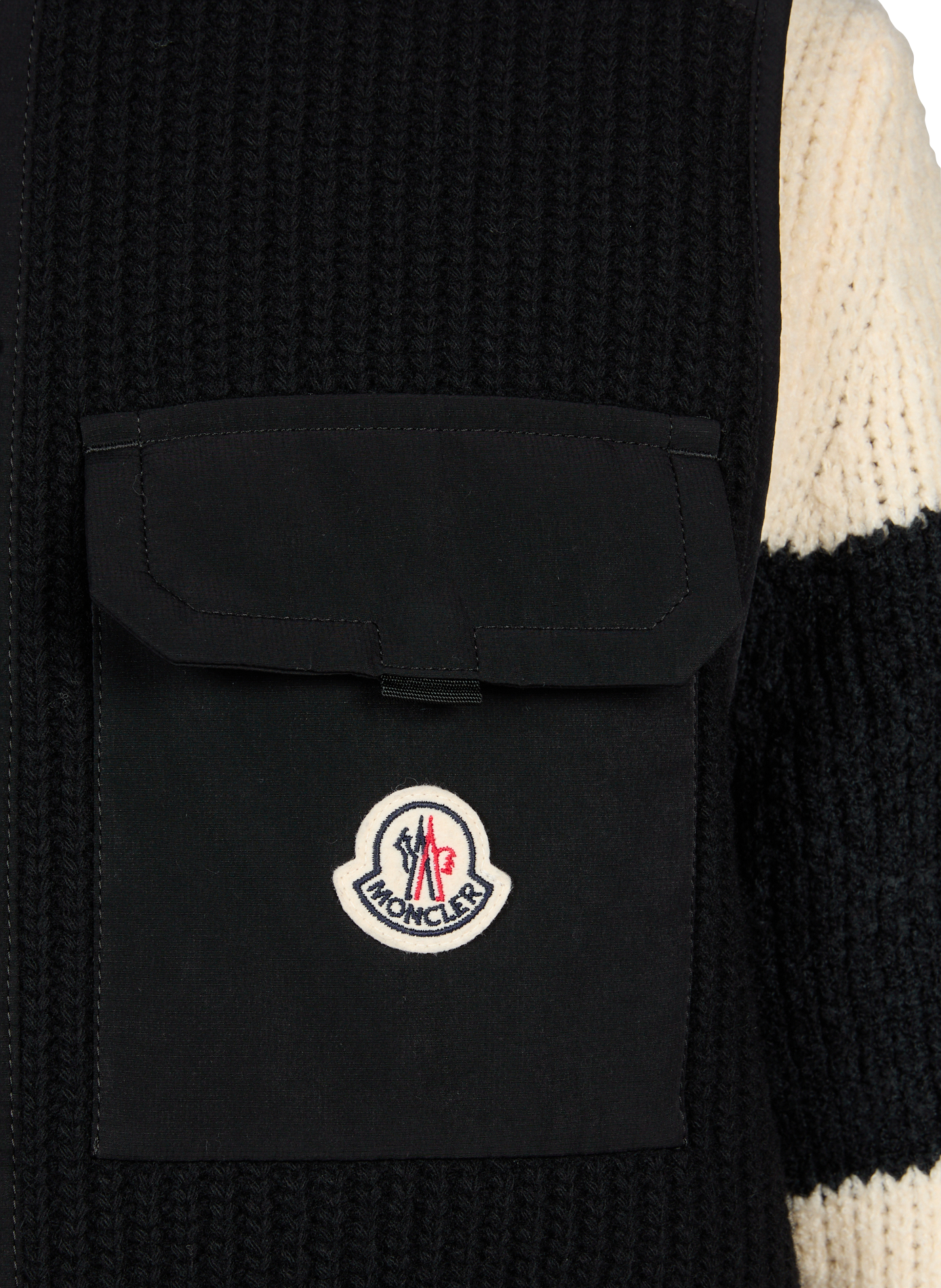 Sleeveless two-tone jacket Lenevra MONCLER Black