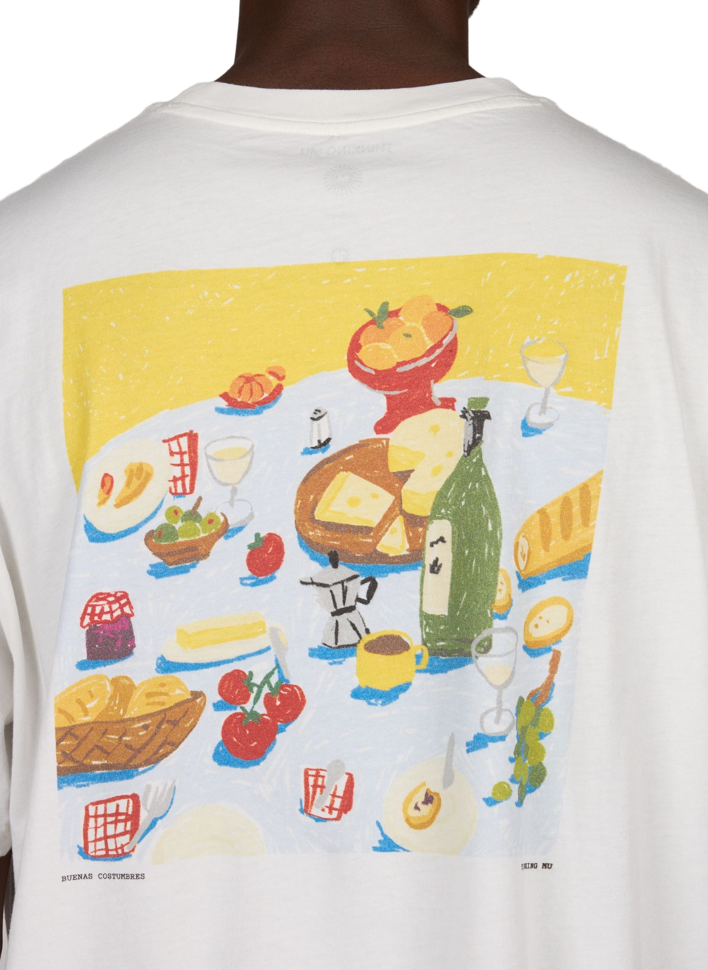 Printed cotton Aaron T-shirt THINKING MU White