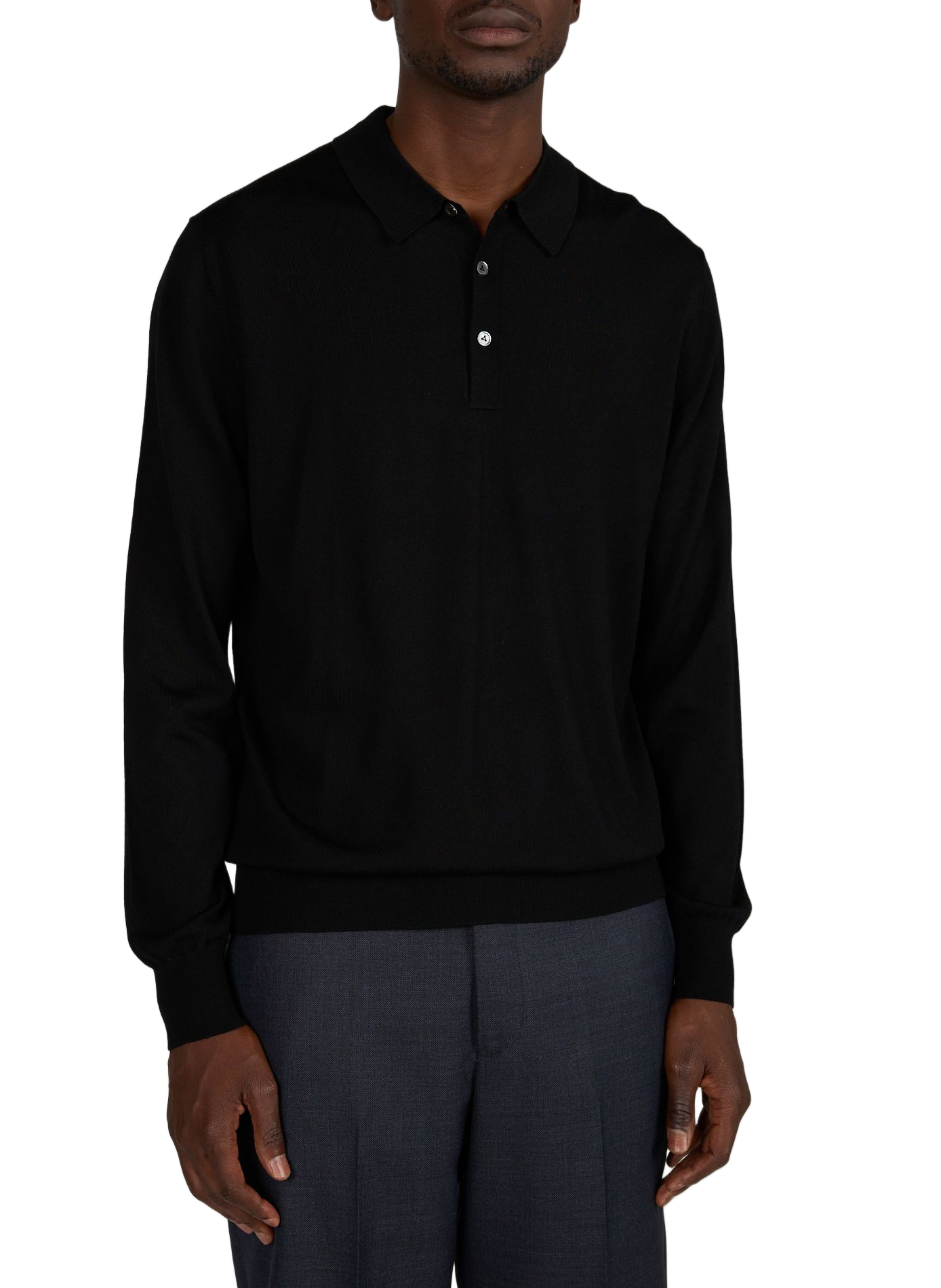 Buttoned wool jumper VAN LAACK Black