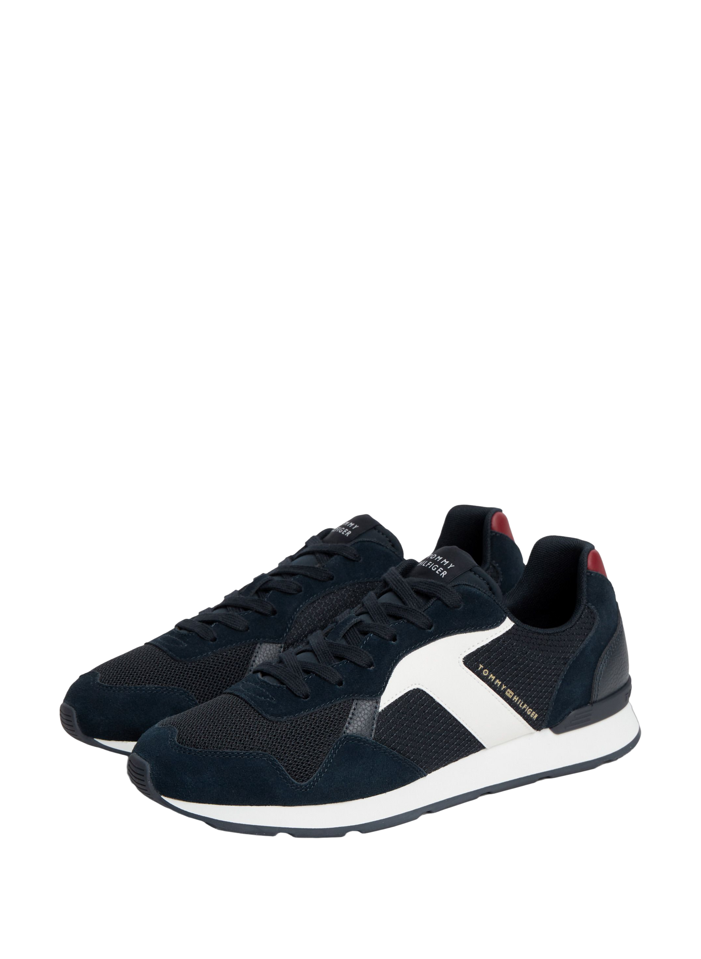 Baskets unies à lacets TOMMY HILFIGER White