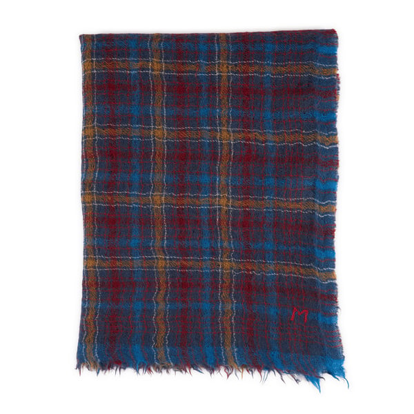 Foulard à carreaux en laine Foulard à carreaux en laine