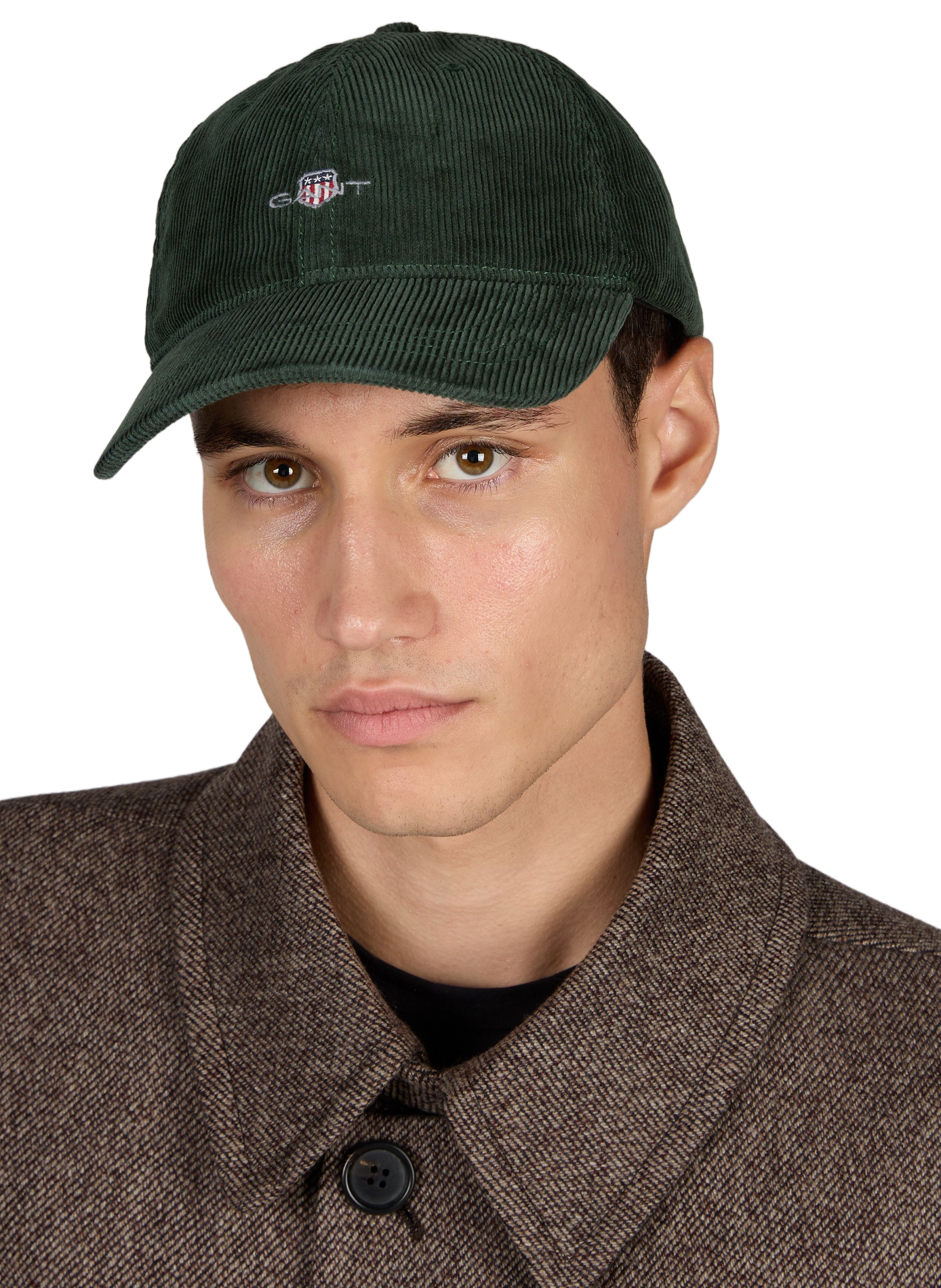 Casquette à logo brodé en velours côtelée en coton GANT Vert