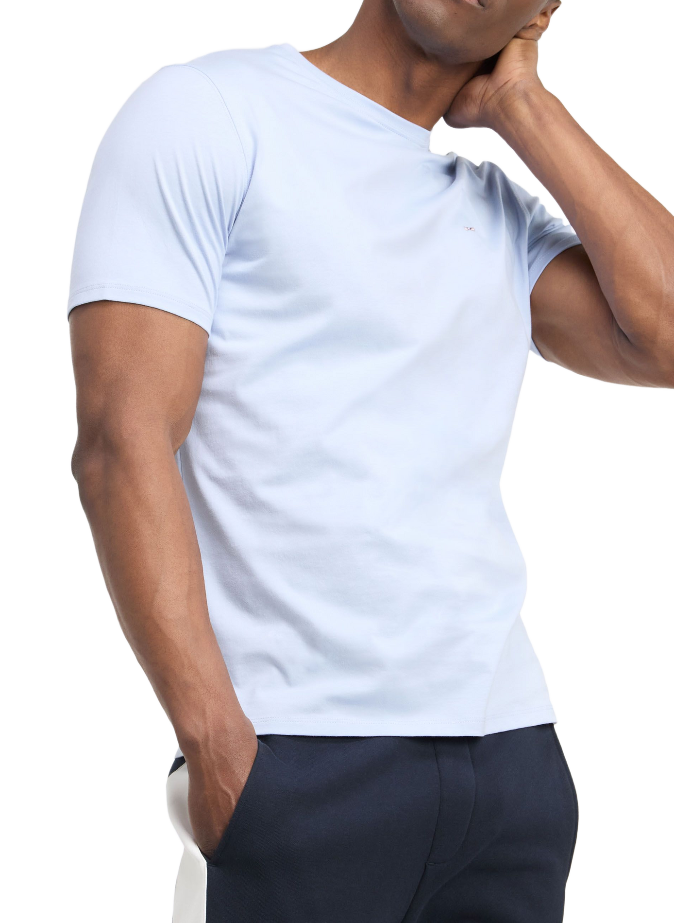 Tee-shirt col rond en coton EDEN PARK Blauw