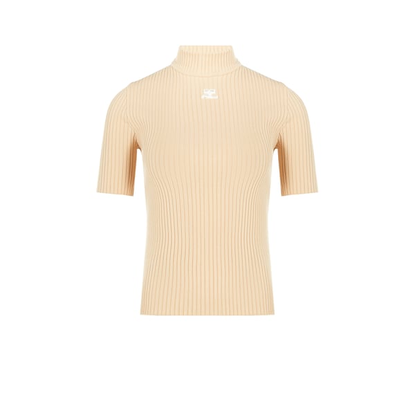 Pull en maille en polyester mélangé