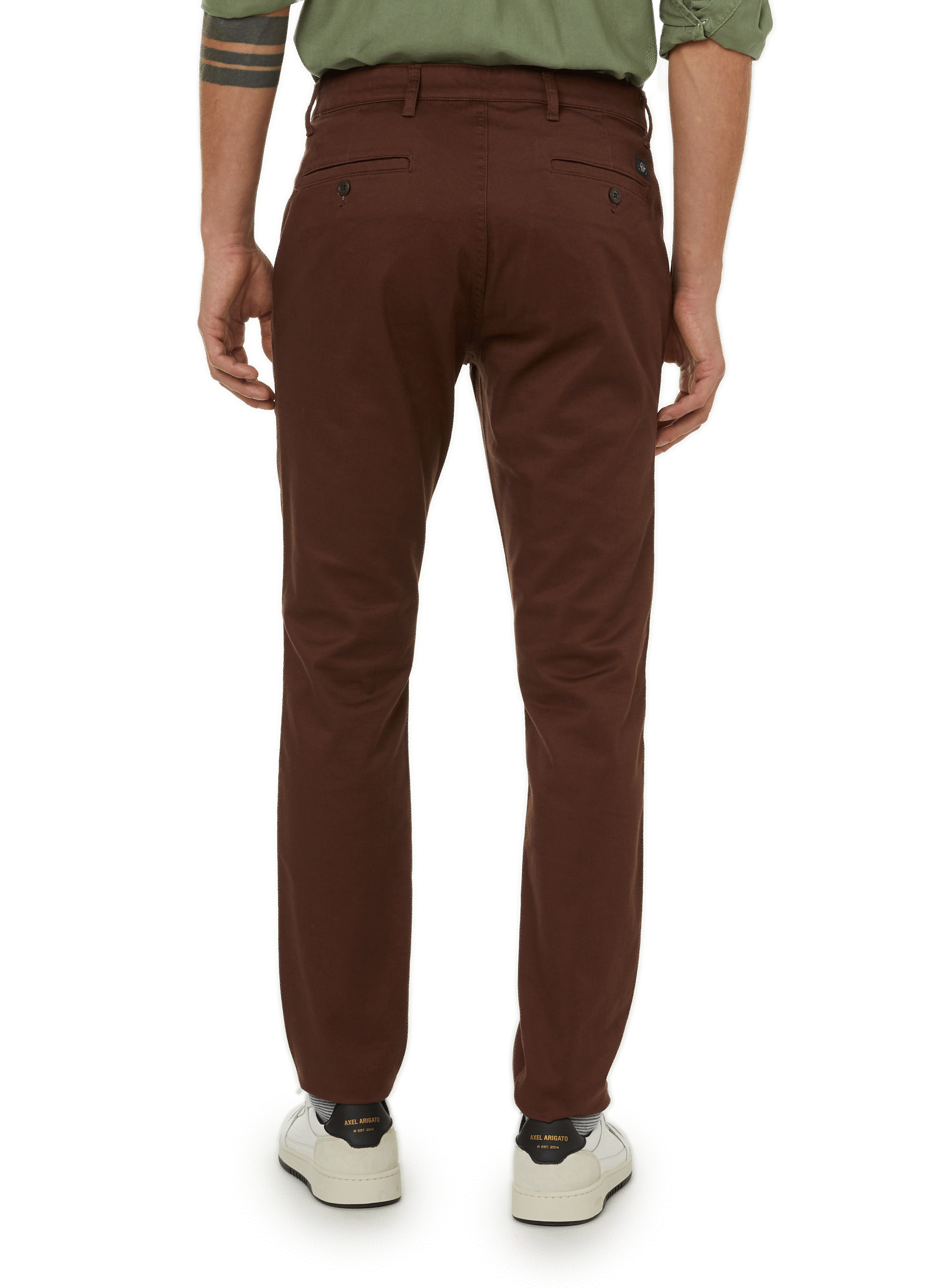 Pantalon Chino en coton DOCKERS Marron