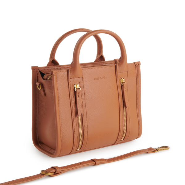 Nat & Nin Mini Opéra Handbag In Brown