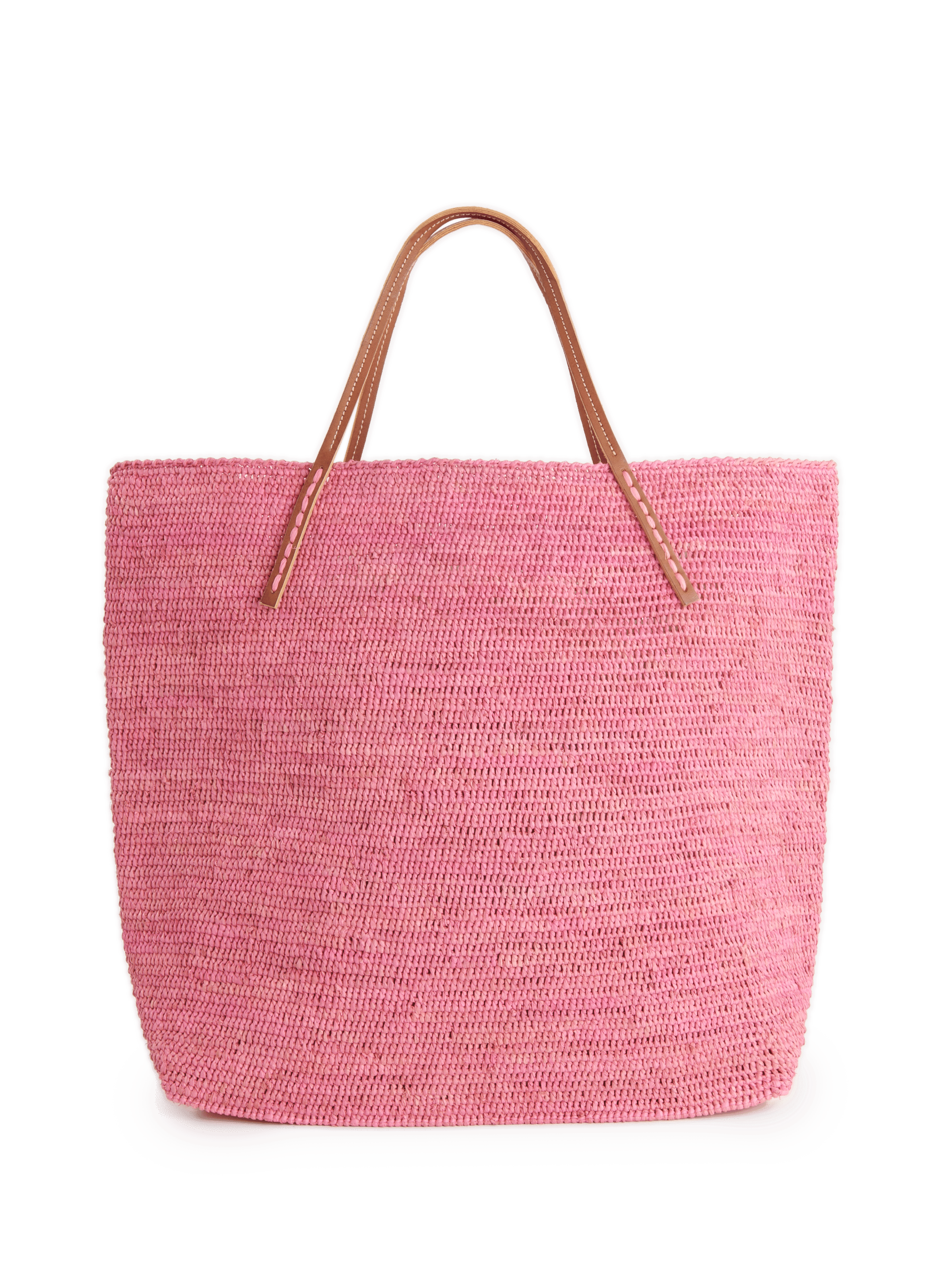 Panier en raphia SANS-ARCIDET Rose