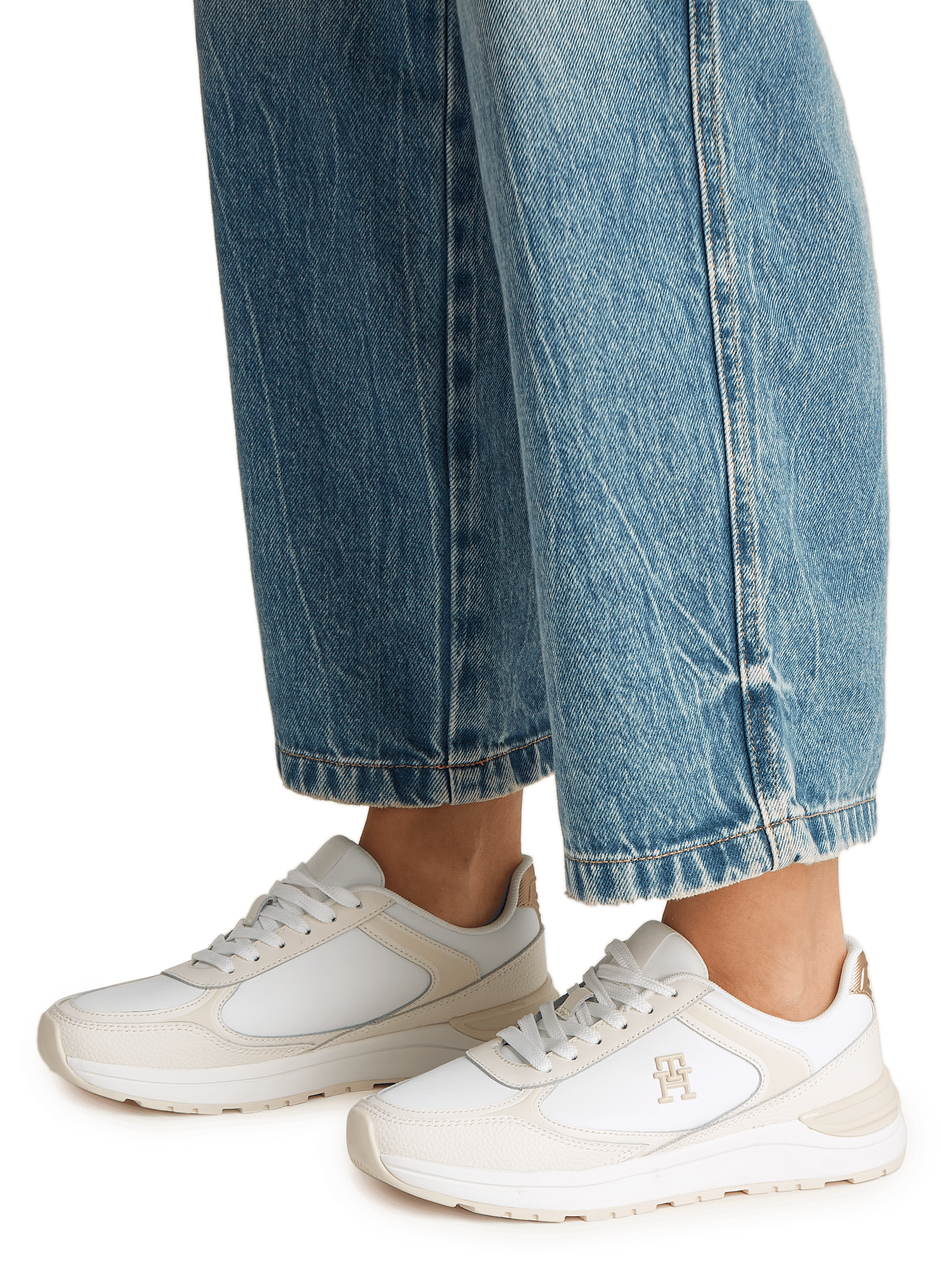 Baskets en cuir TOMMY HILFIGER Multicolore