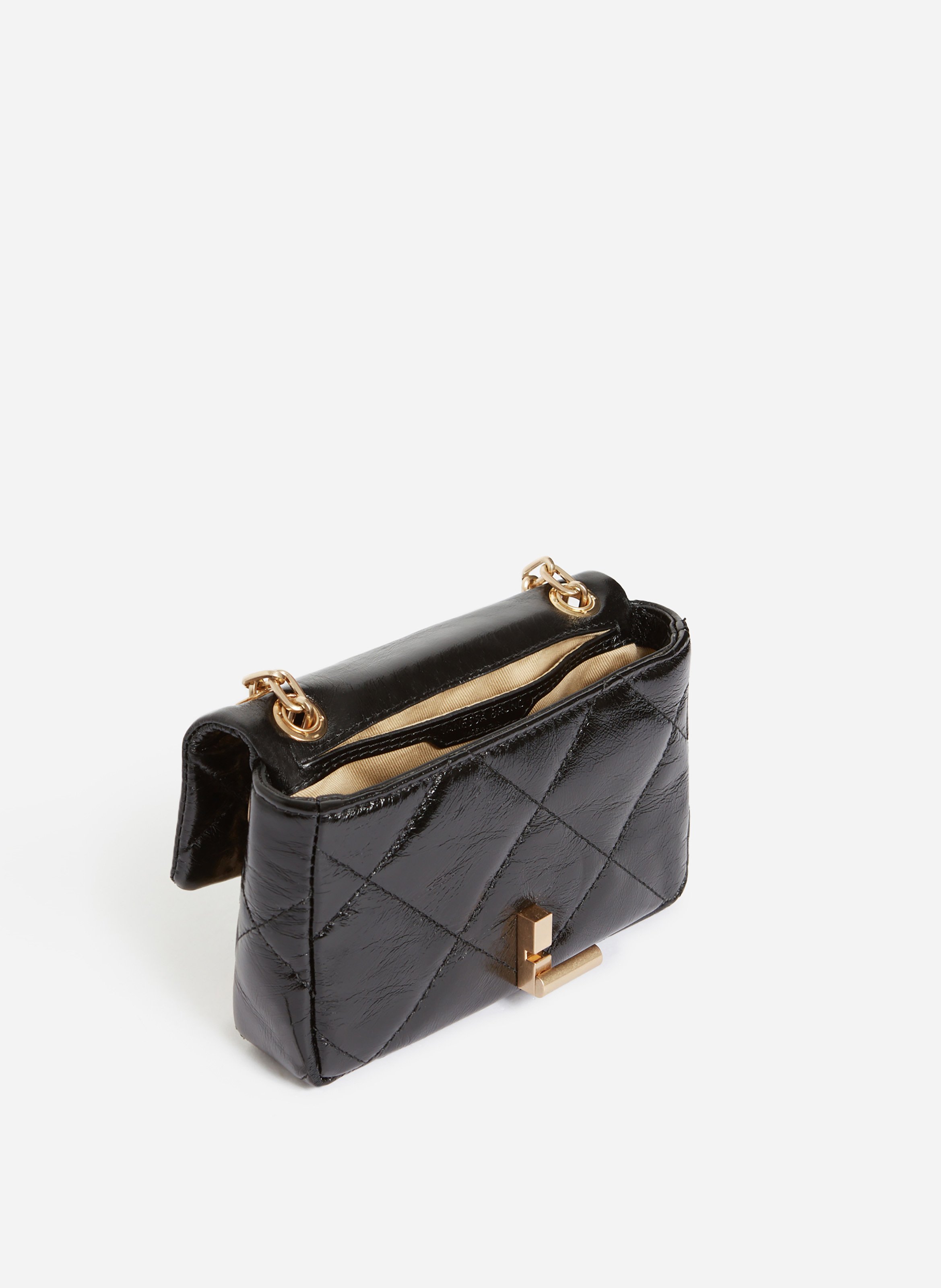 Petit sac moon en cuir VANESSA BRUNO Noir