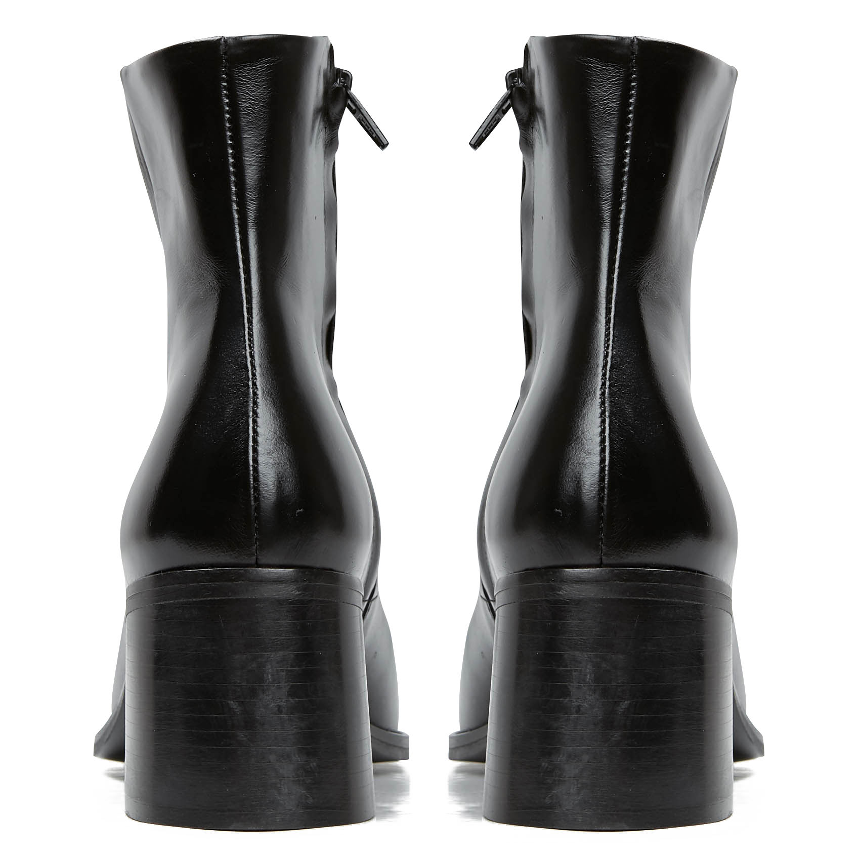 Bottines à bout pointu en cuir vieilli delo JONAK Noir