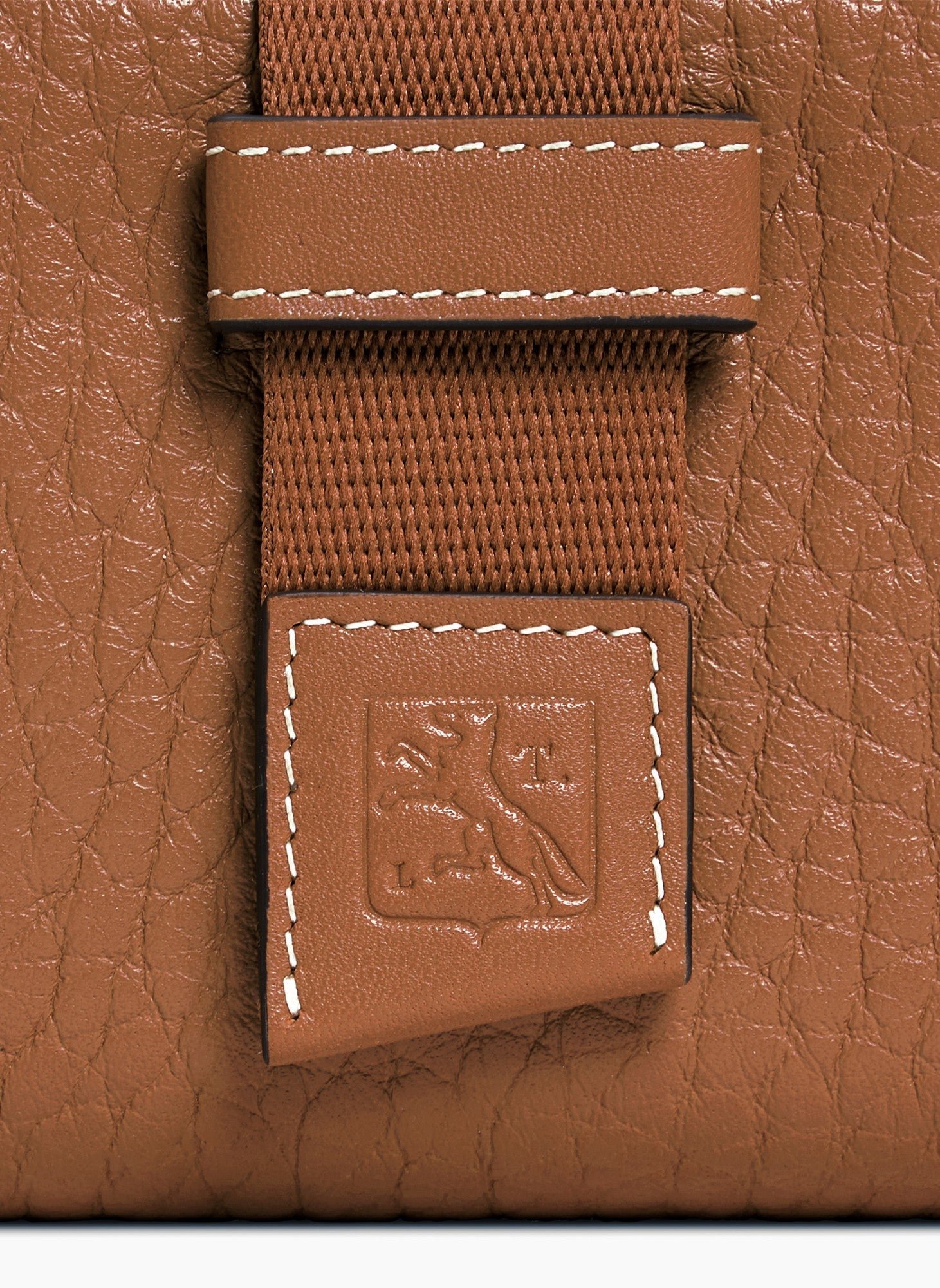 Porte cartes noah en cuir grain buffle et cuir lisse LE TANNEUR Marron