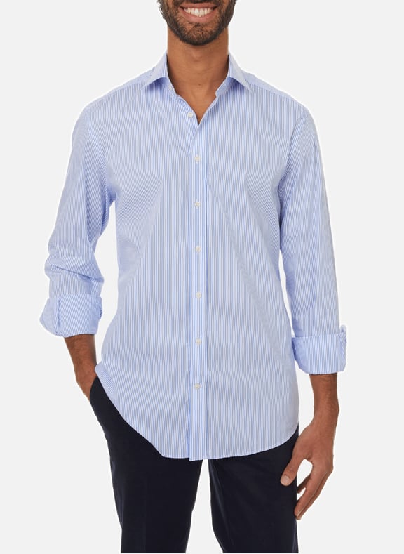 Chemise rayée en coton Bleu by HACKETT HACKETT Chemise rayée en coton Bleu