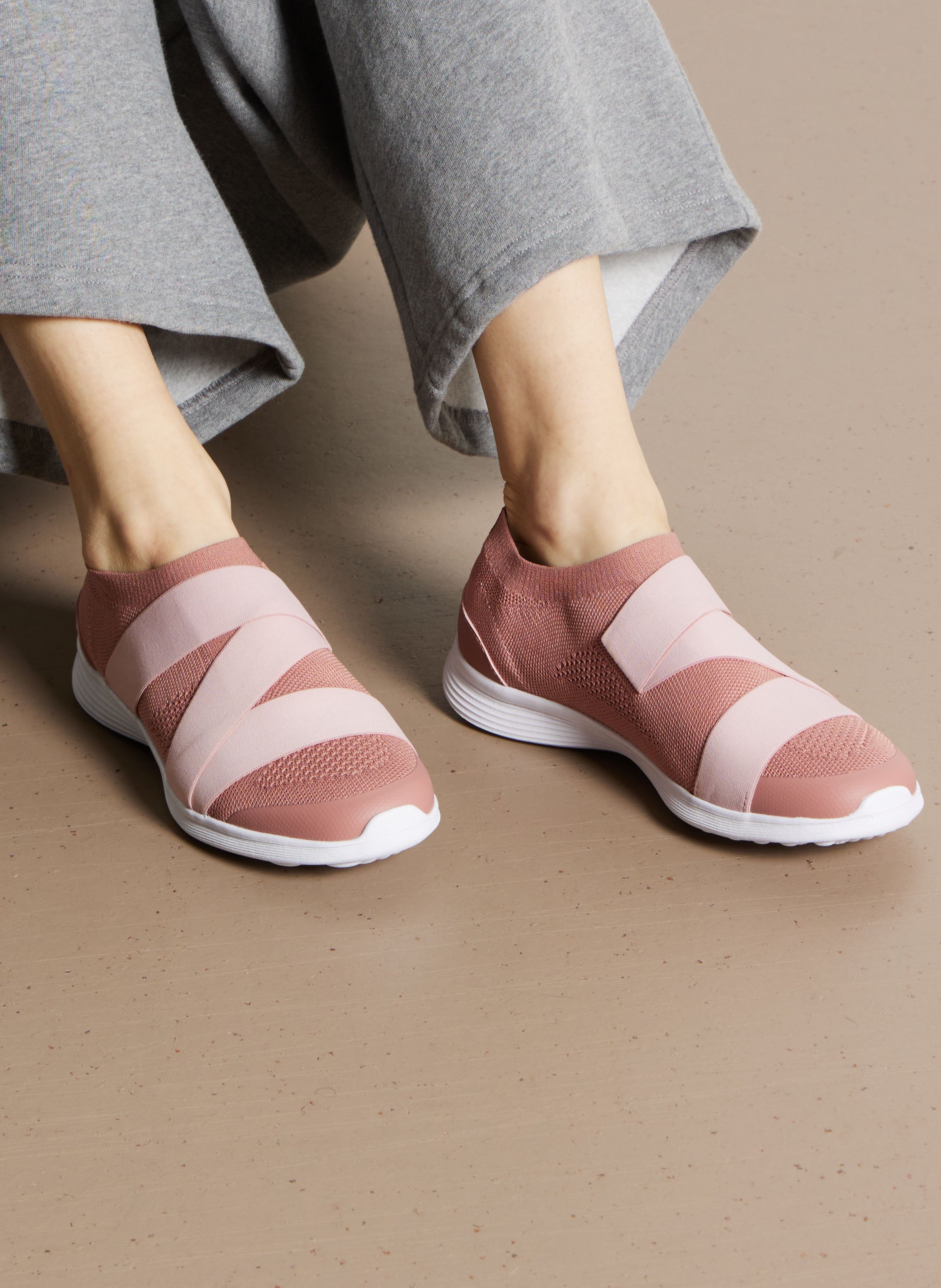 Baskets basses en maille stretch REPETTO Rose