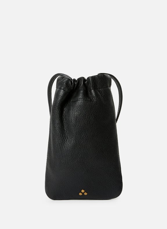Pochette pour téléphone Gordi en cuir Noir by JÉRÔME DREYFUSS JÉRÔME DREYFUSS Pochette pour téléphone Gordi en cuir Noir