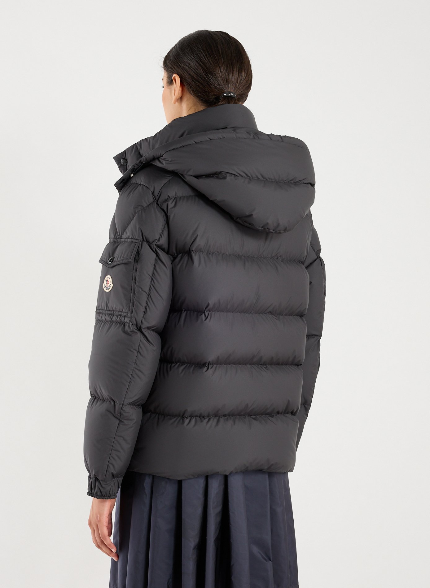 Hooded down jacket MONCLER Black