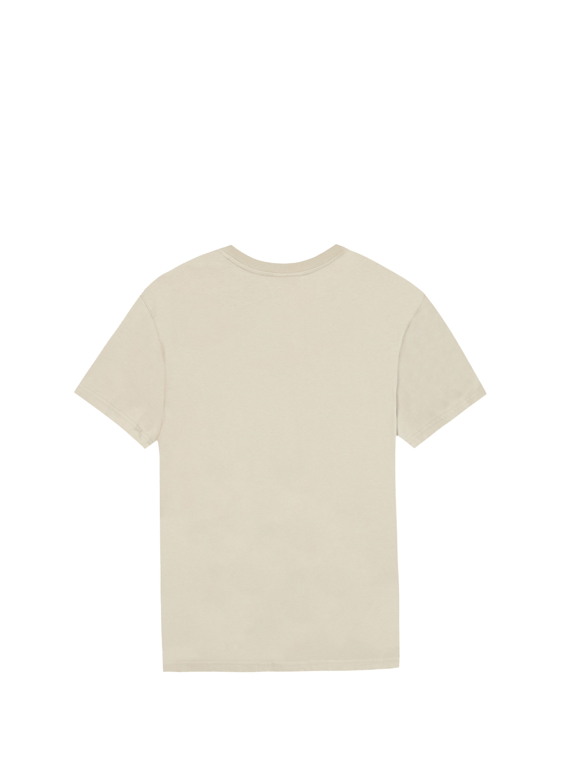 Straight embroidered cotton t-shirt MAISON LABICHE Grey