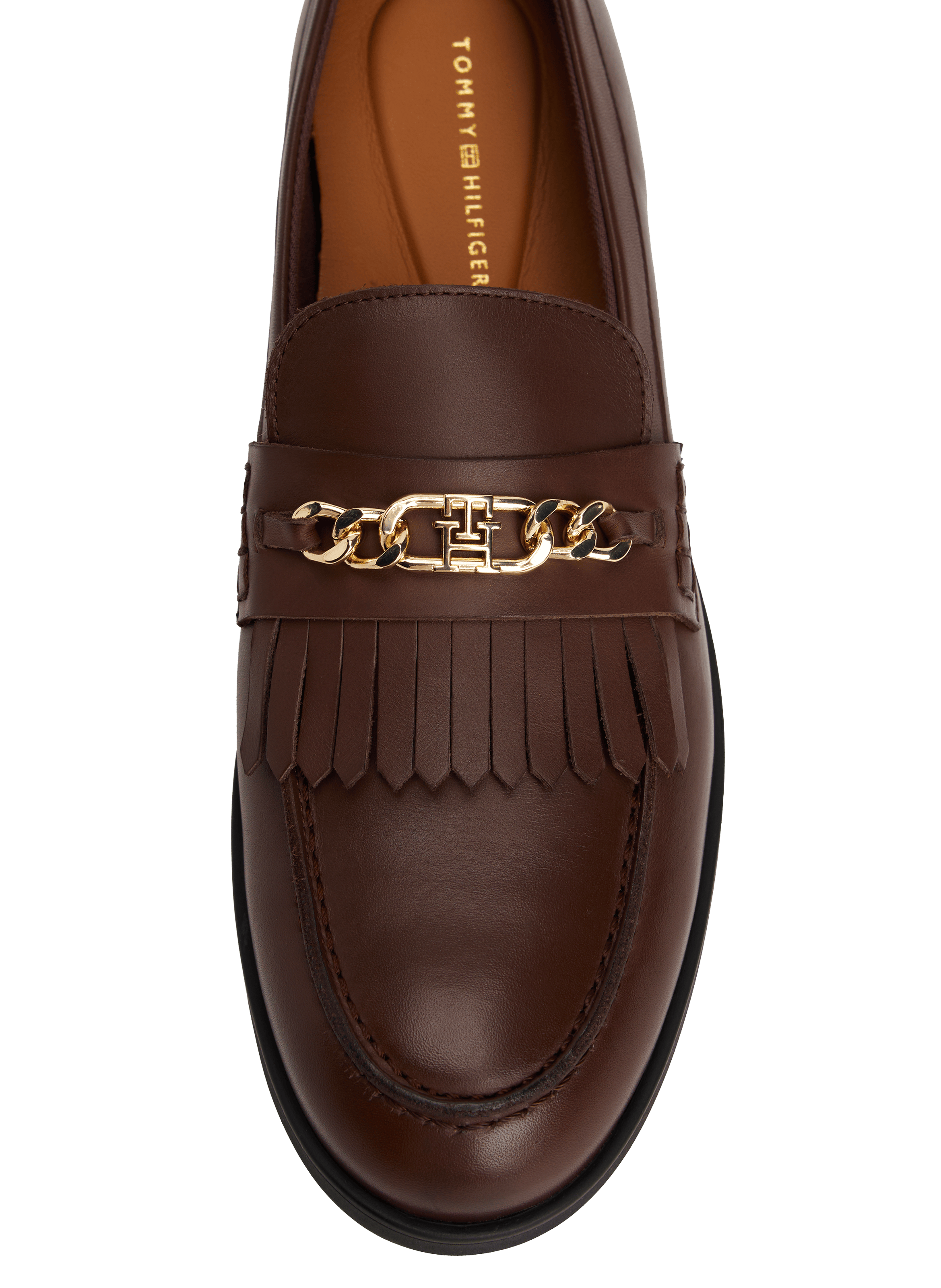 Mocassins en cuir TOMMY HILFIGER Marron