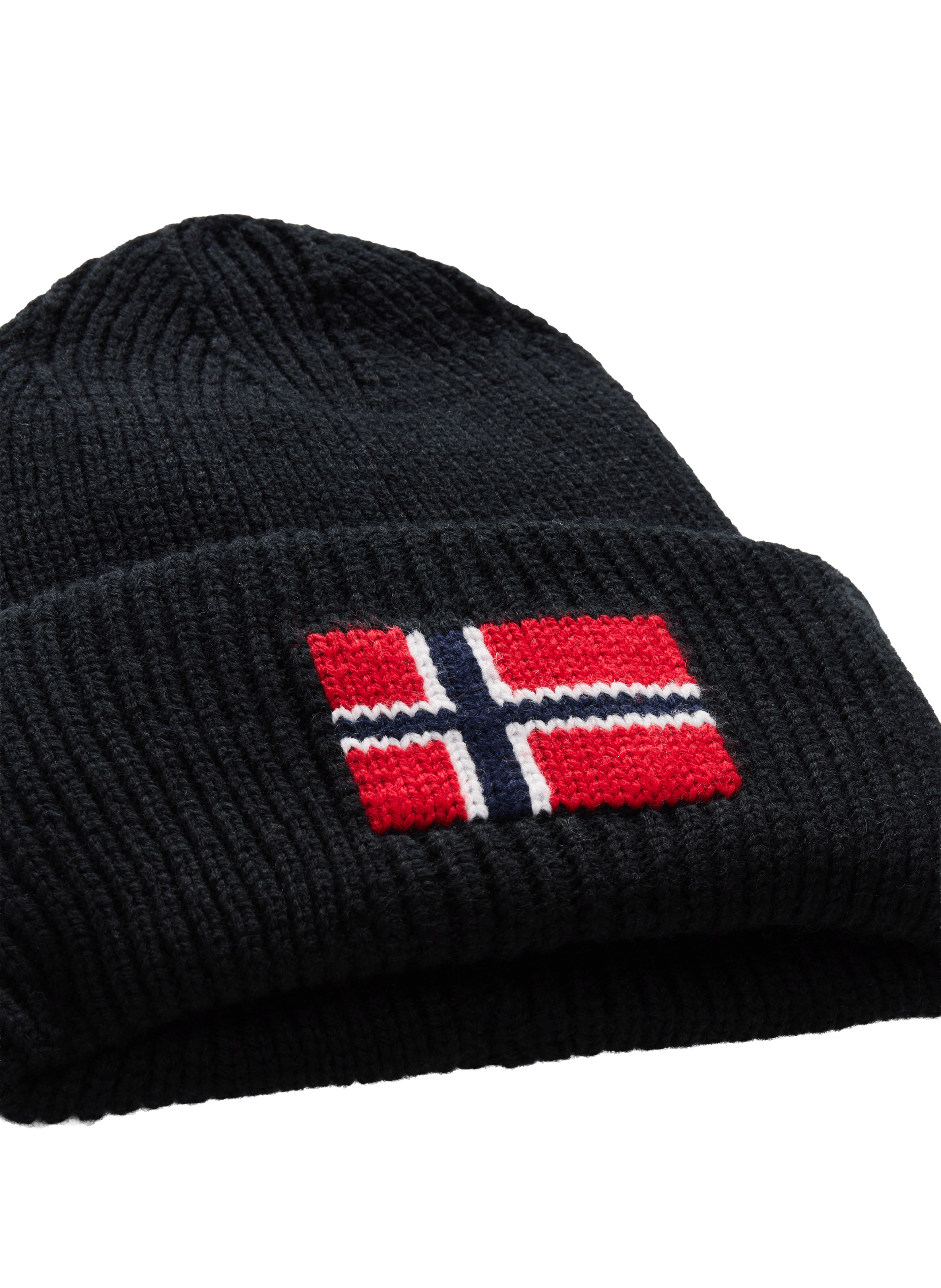 Ribbed wool blend beanie NAPAPIJRI Black