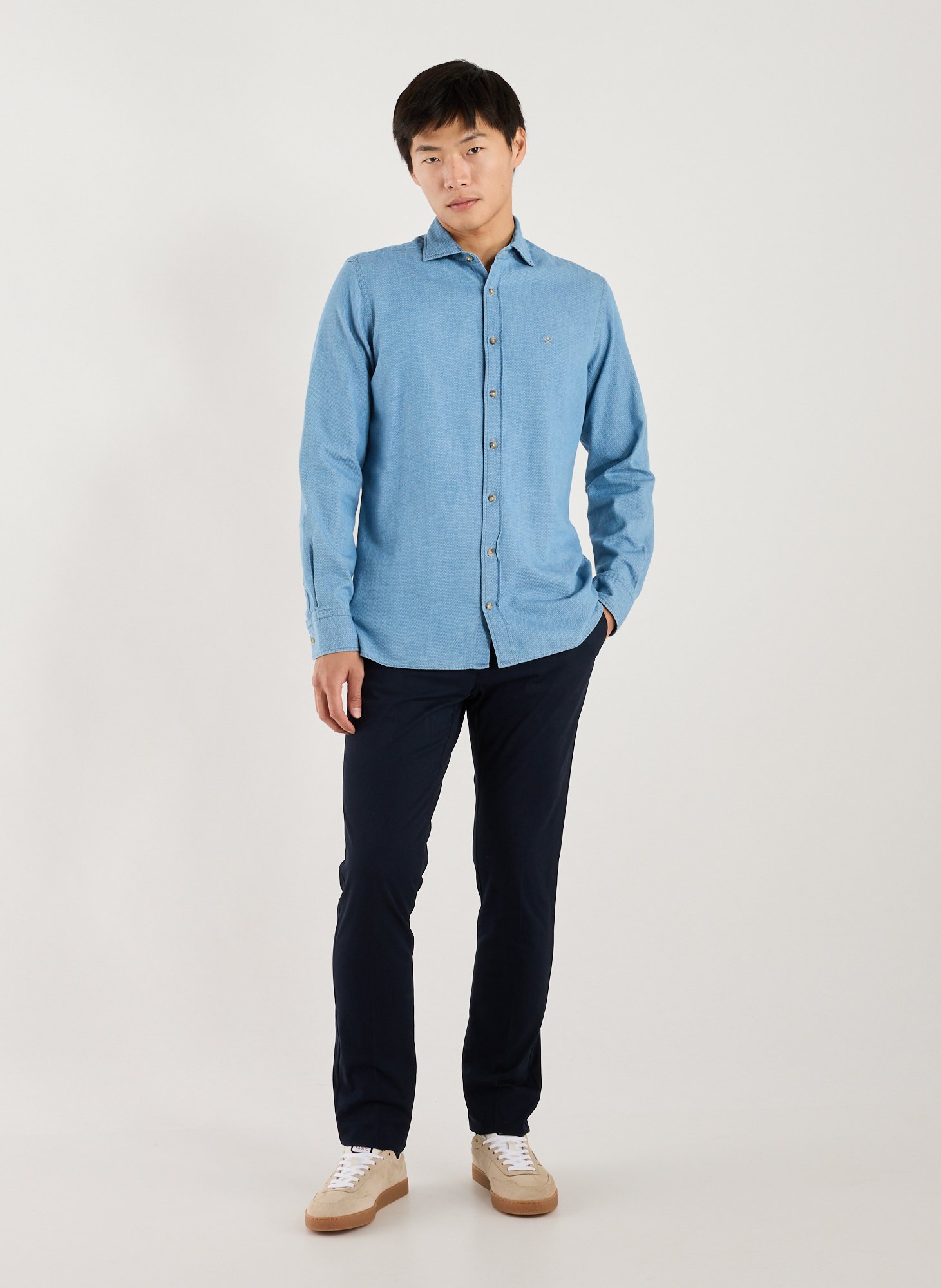 Chemise à motif  HACKETT Bleu