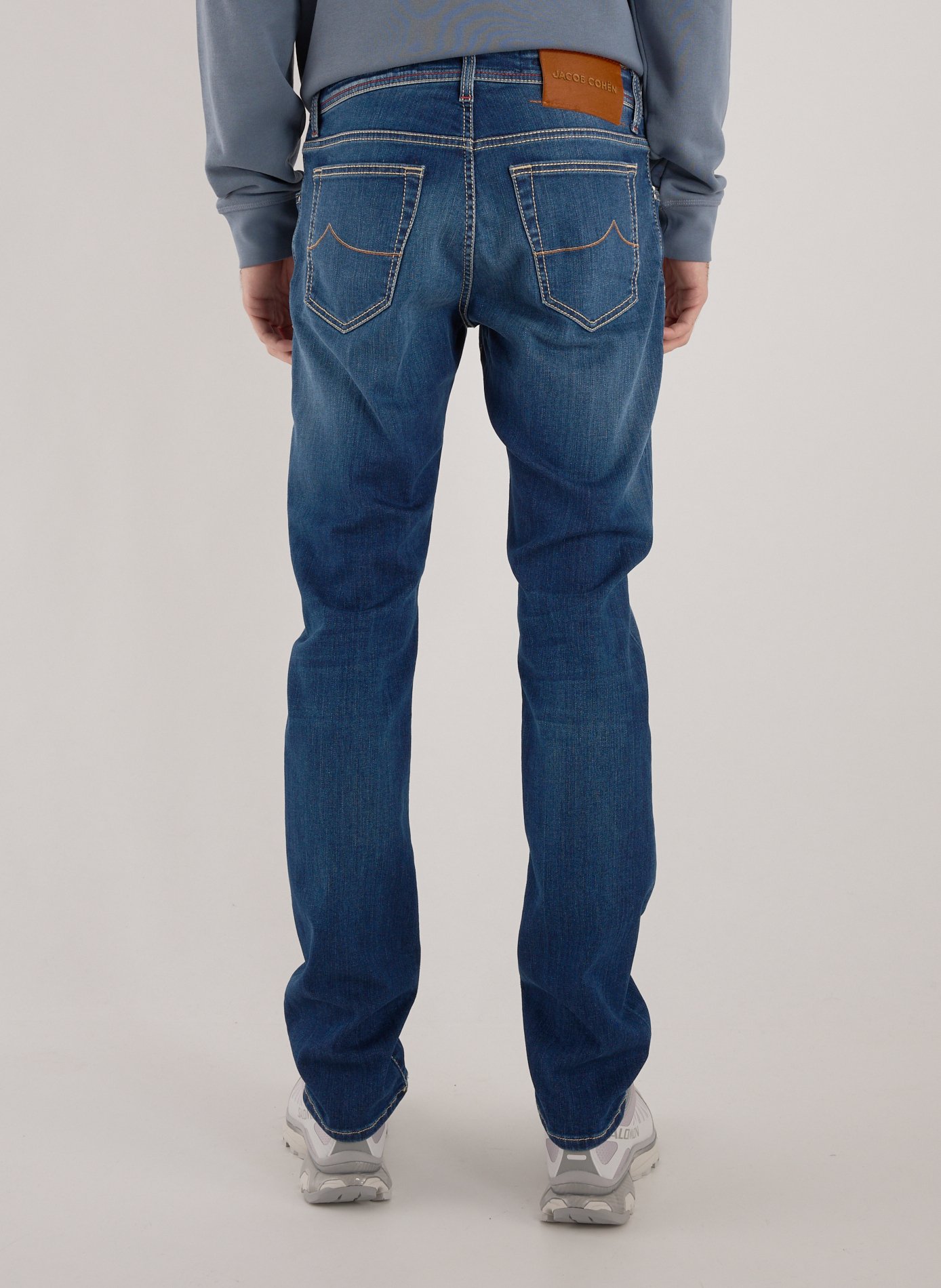 Cotton-blend slim-fit jeans JACOB COHEN Blue