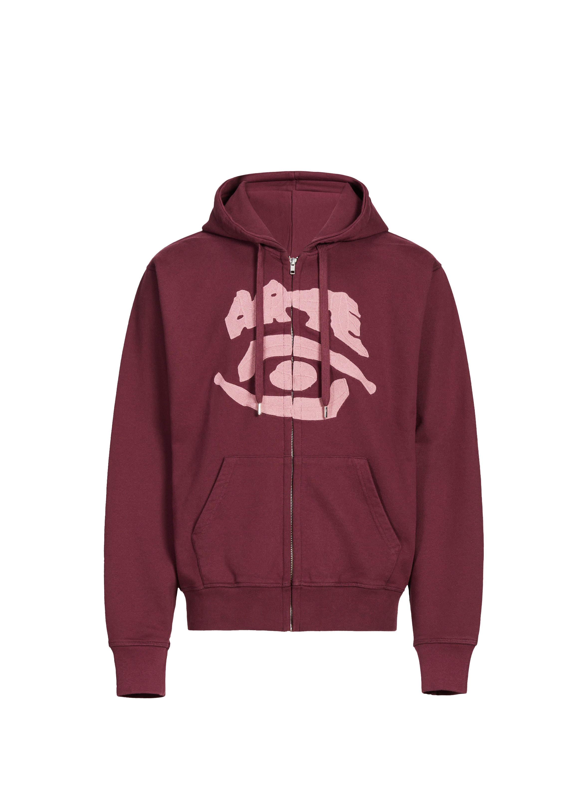 ARTE ANTWERP Hoodie à capuche en coton Rouge