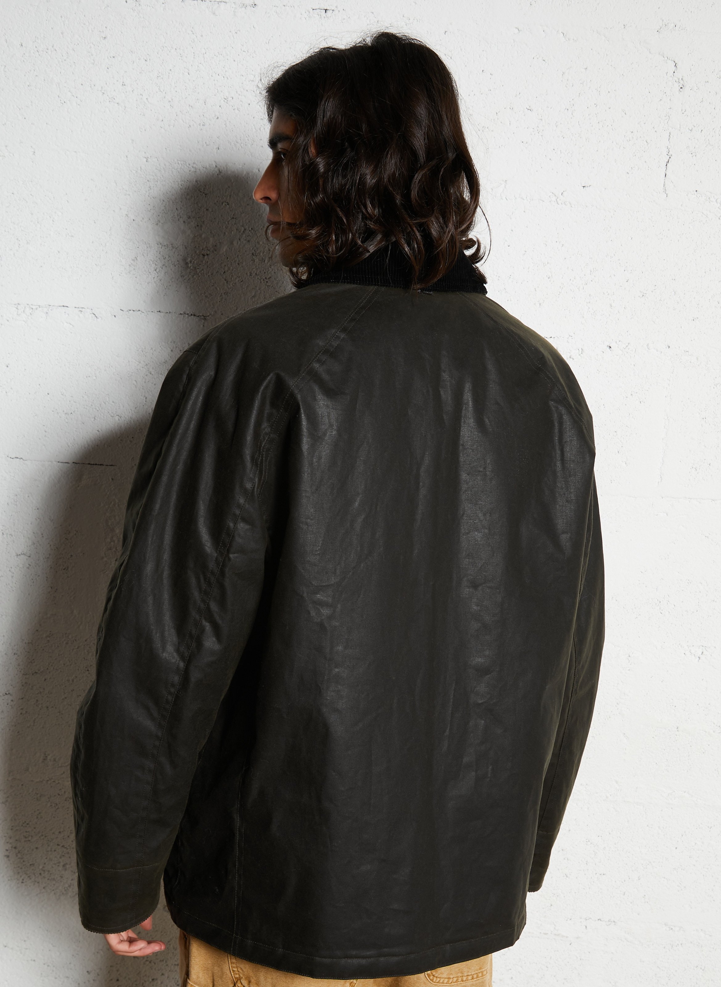 Parka droite en coton IKKS Kaki