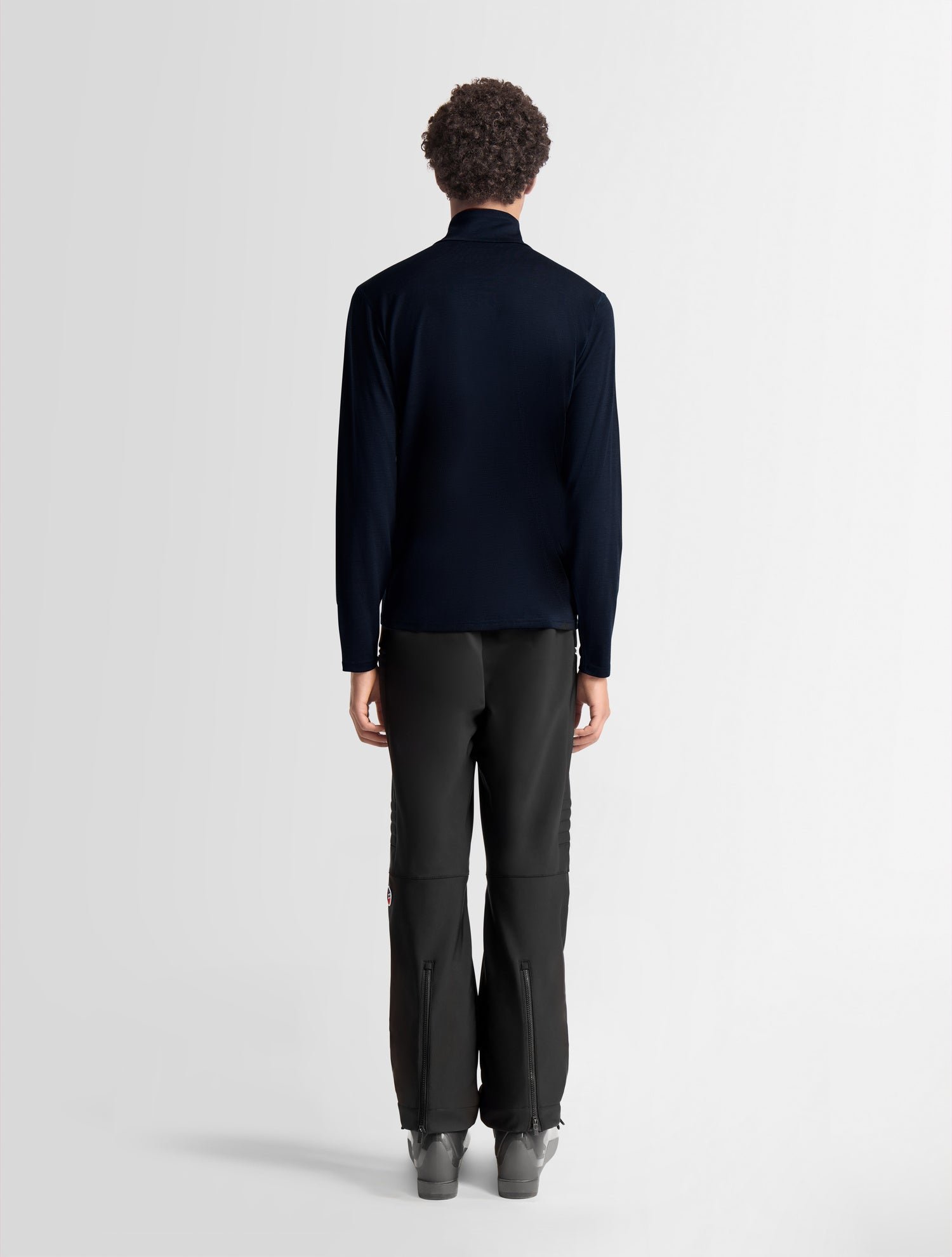 Sous pull de ski nerio col montant coupe regular FUSALP Bleu