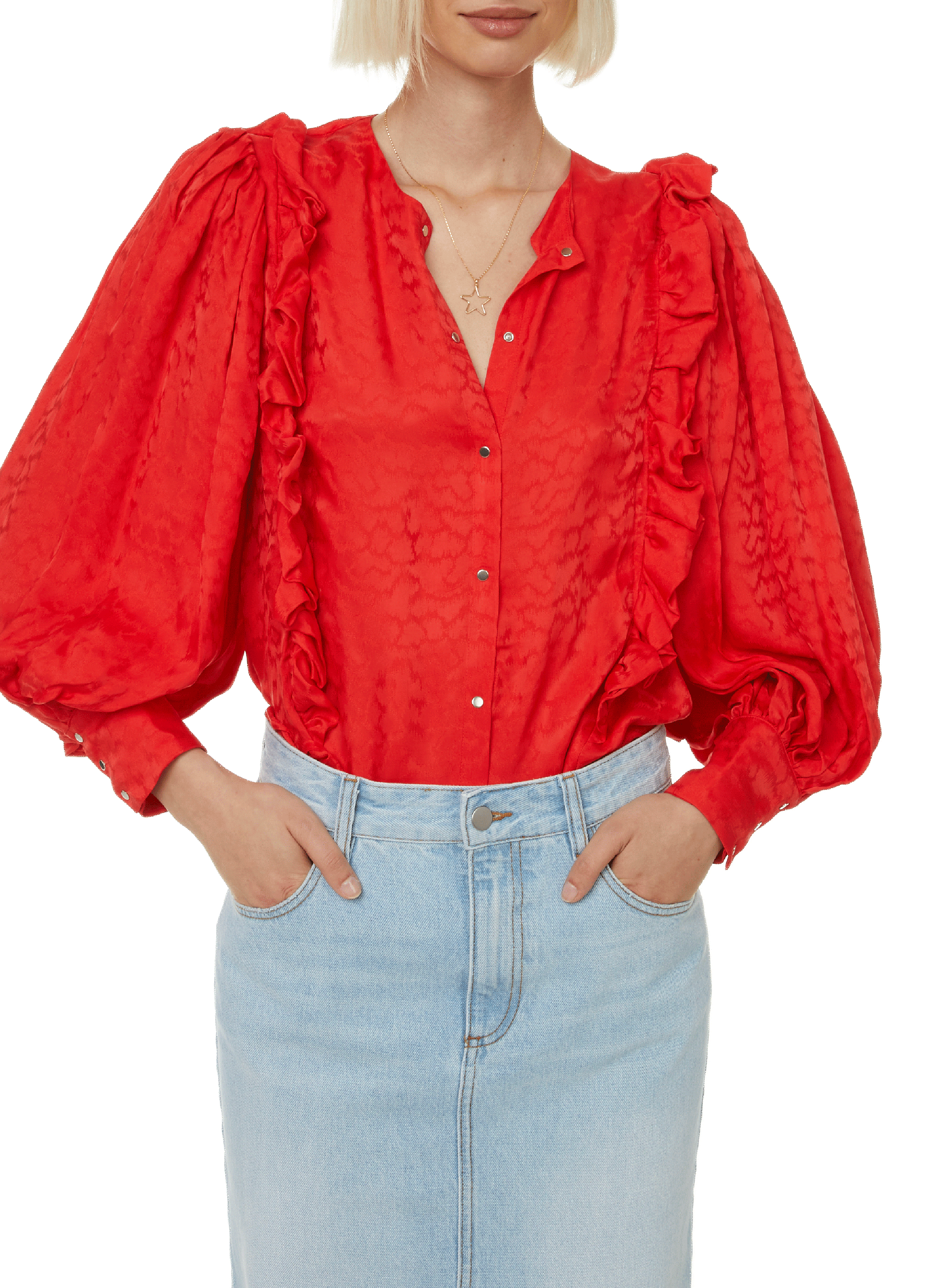 ROSEANNA Dustin satin blouse Beige