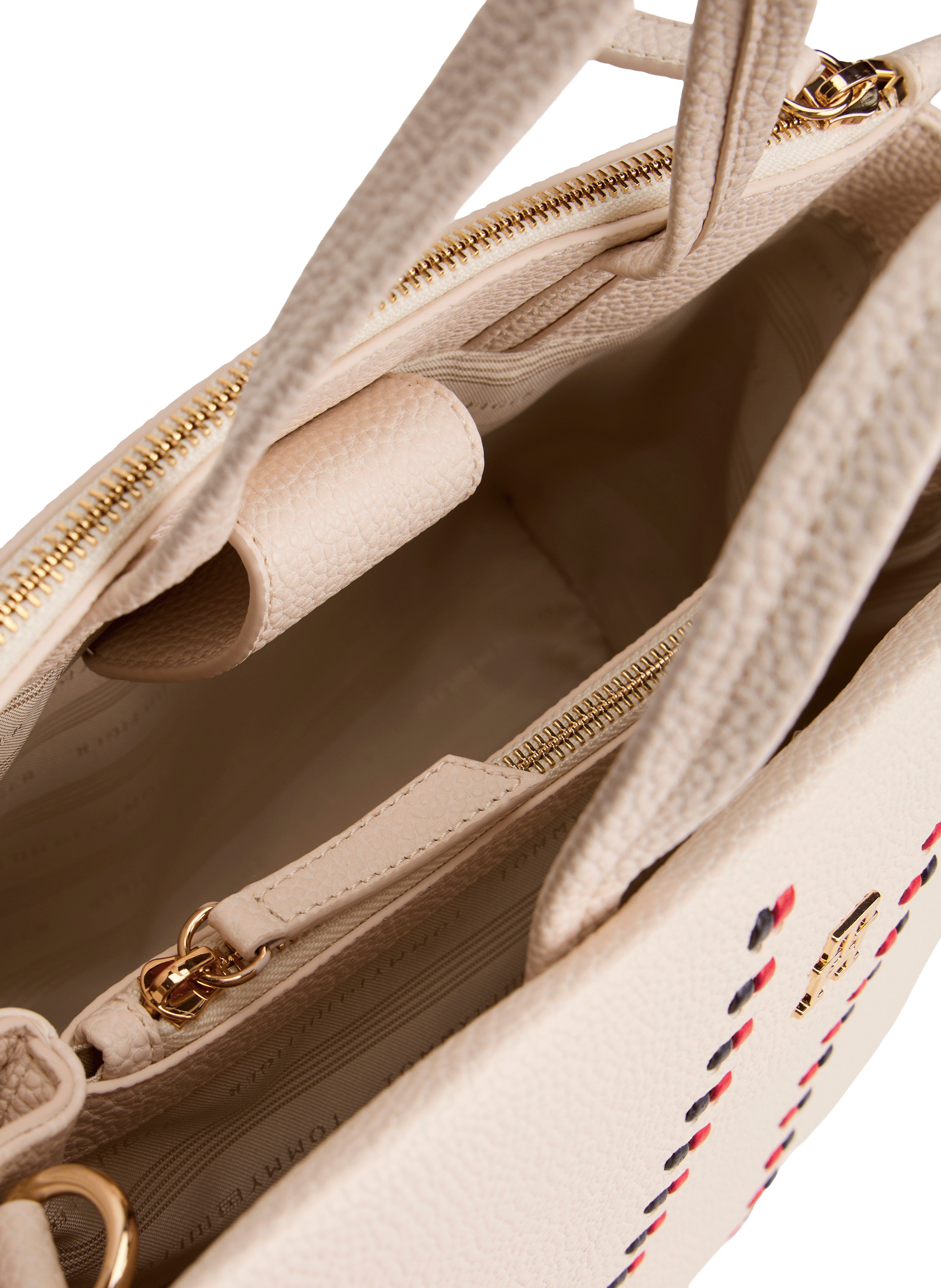 Tote bag with removable closure TOMMY HILFIGER Beige