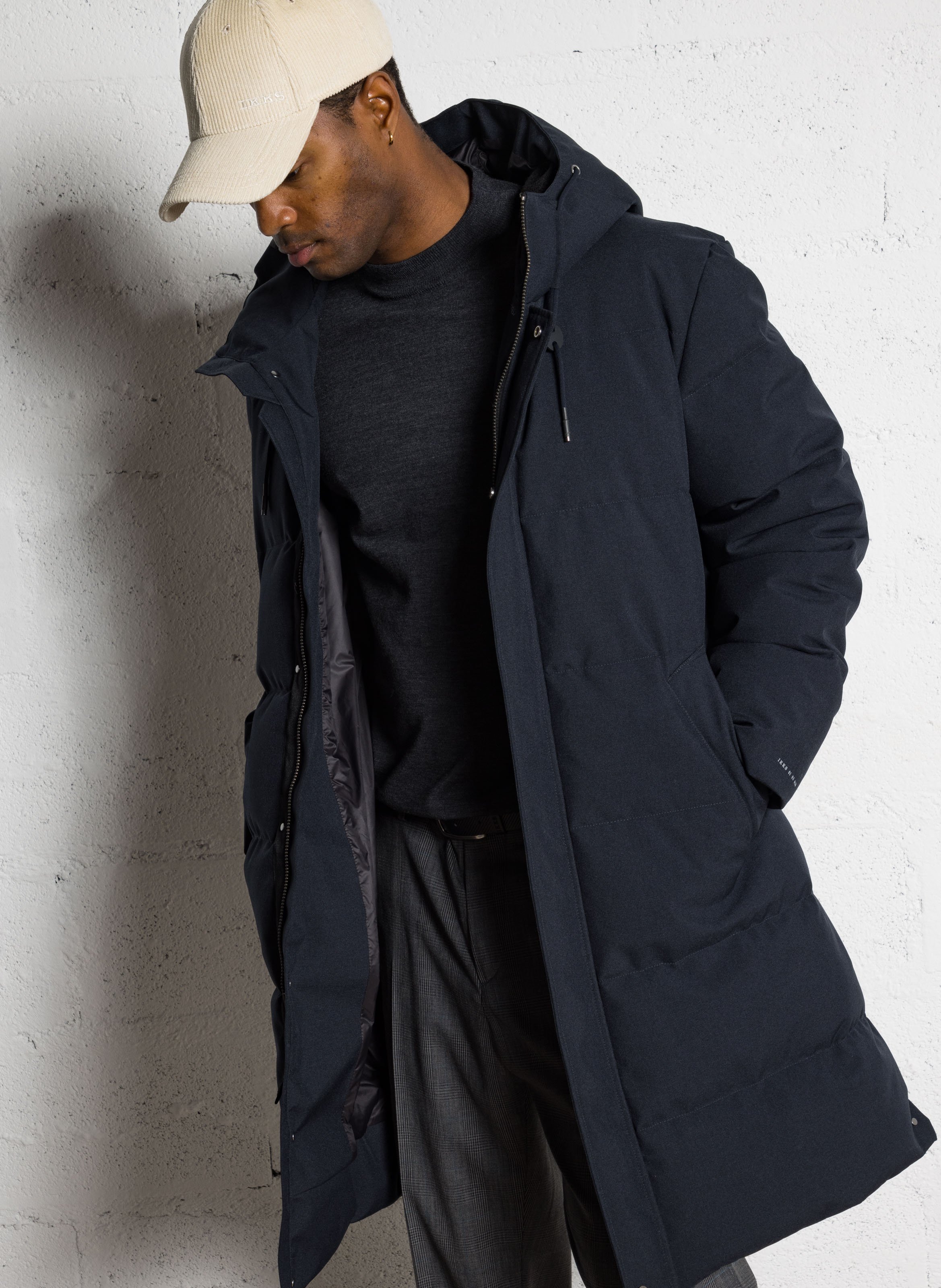 Doudoune col montant IKKS Bleu