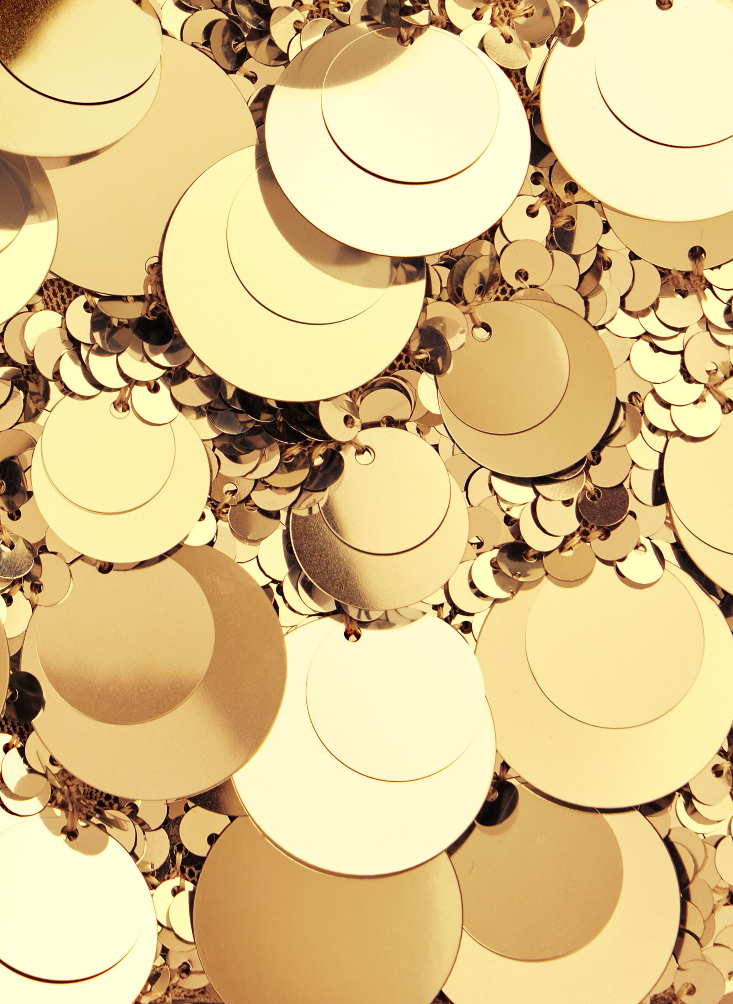 Sac baguette sparkle RABANNE Doré