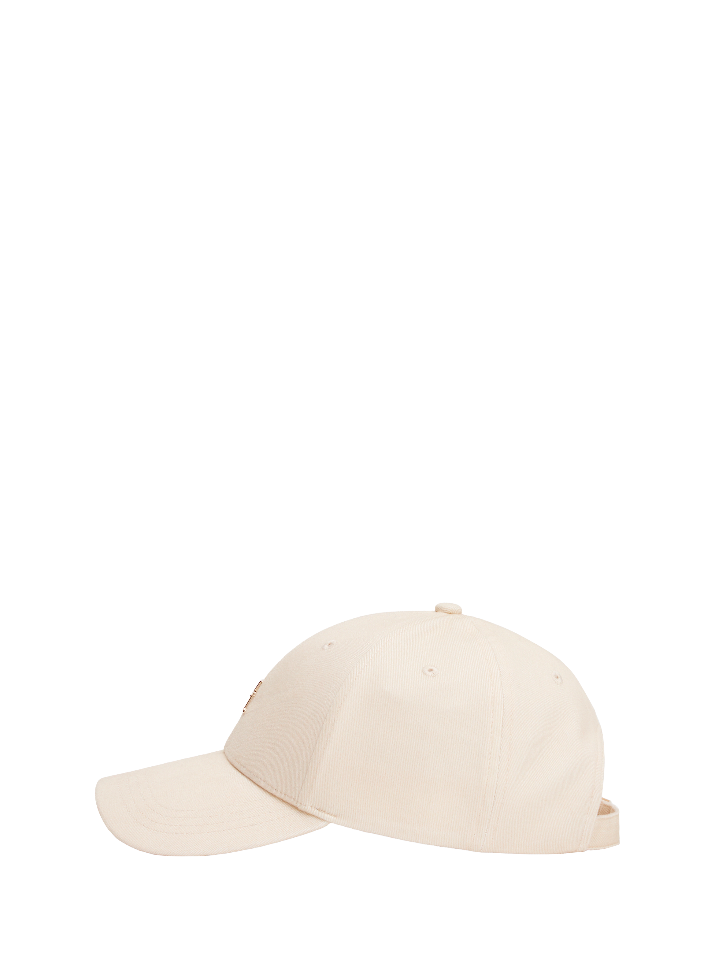 Embroidered cotton baseball cap TOMMY HILFIGER Beige
