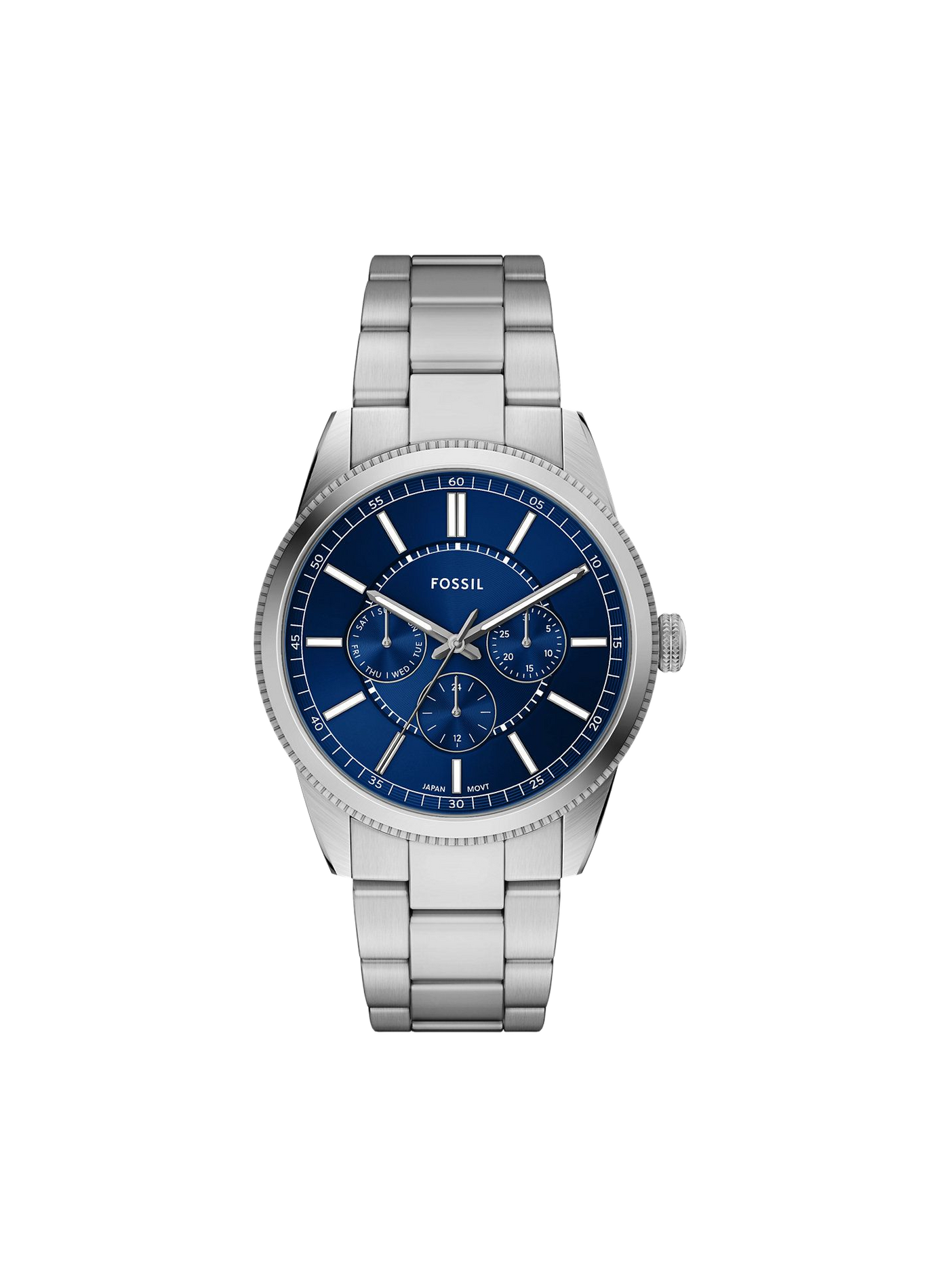 Montre Pearson en acier FOSSIL Bleu