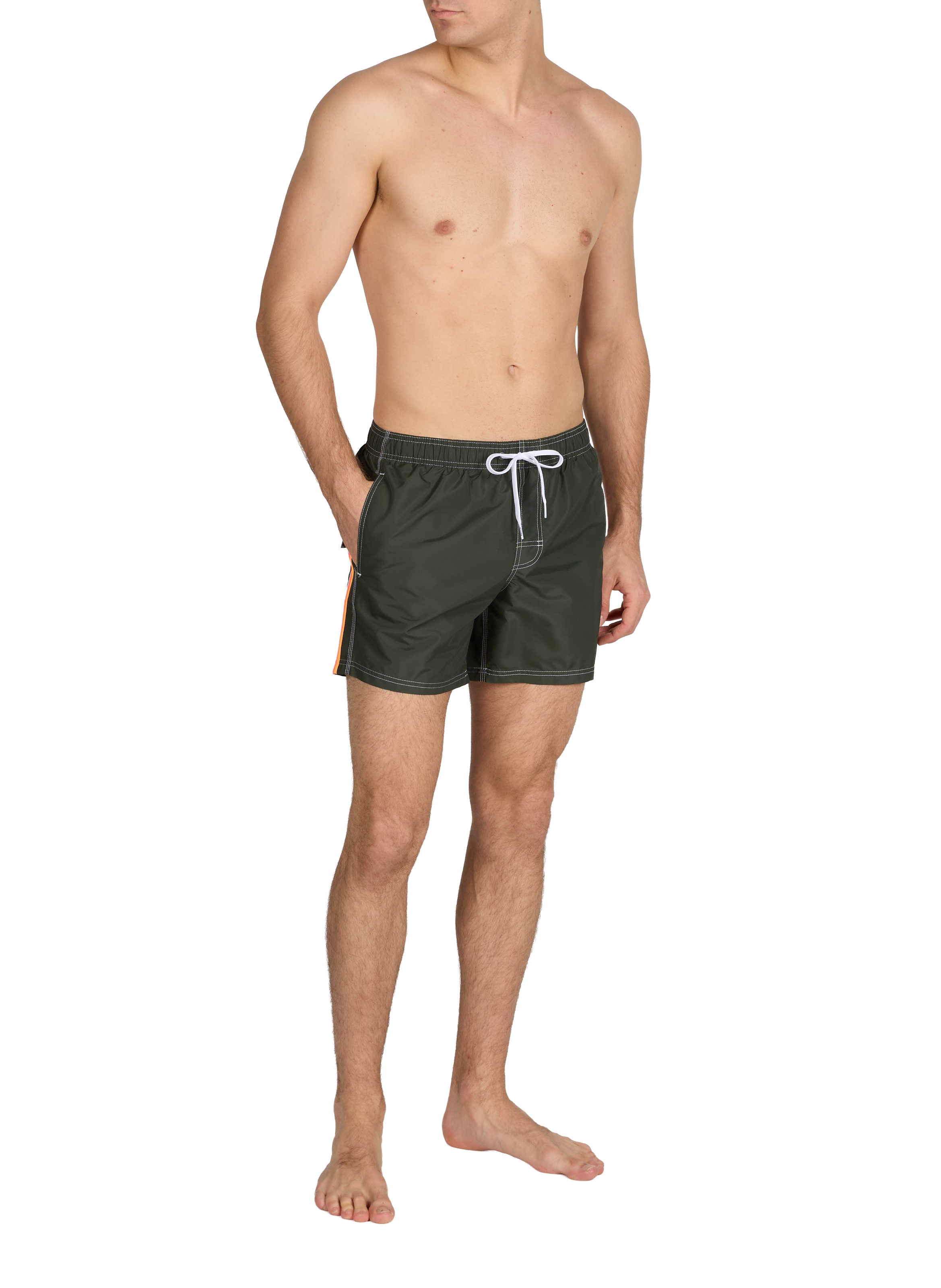 Swim shorts with stripes SUNDEK Green