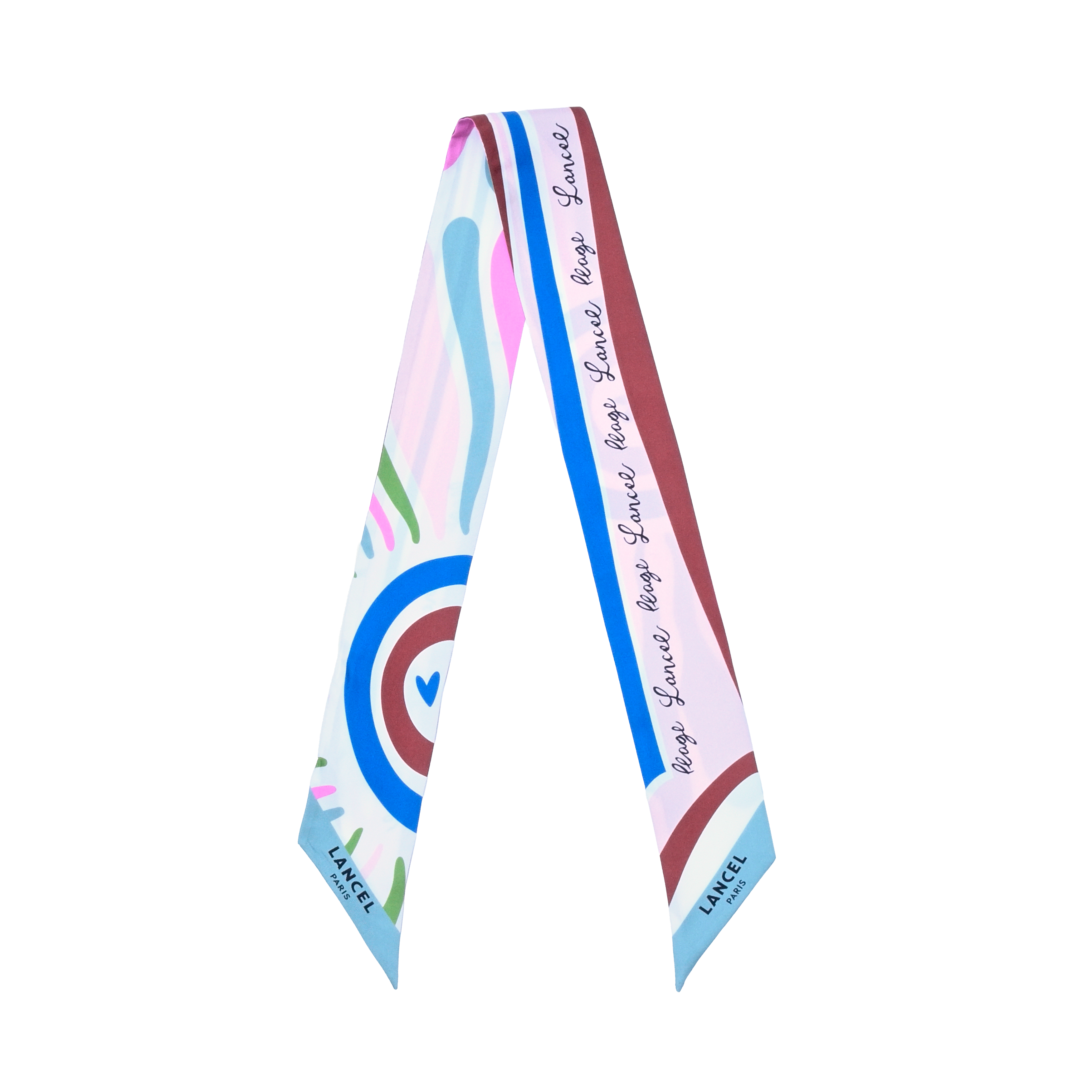 Silk headband sunrise pattern by lancel  Multicolore