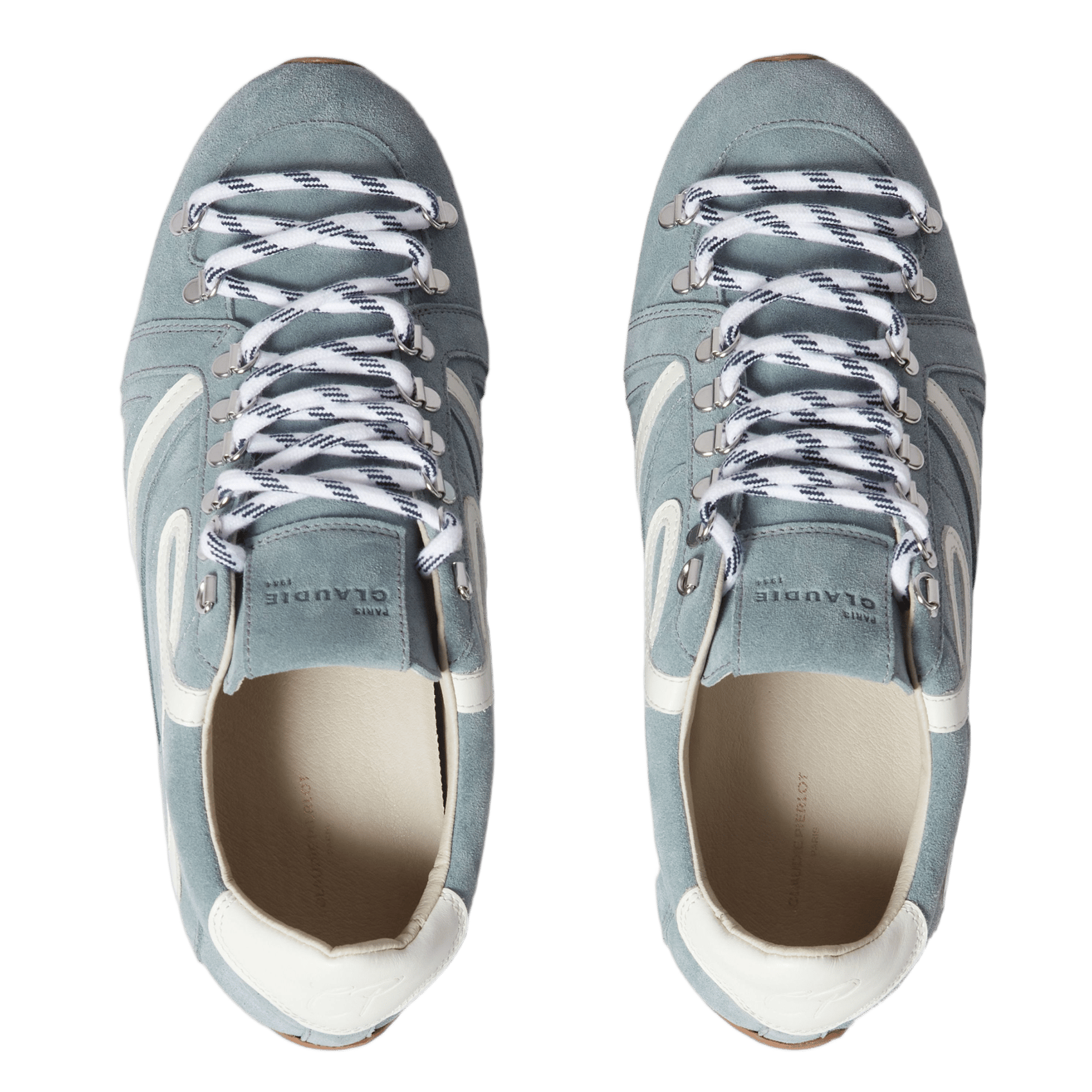 Baskets basses en cuir velours CLAUDIE PIERLOT Bleu