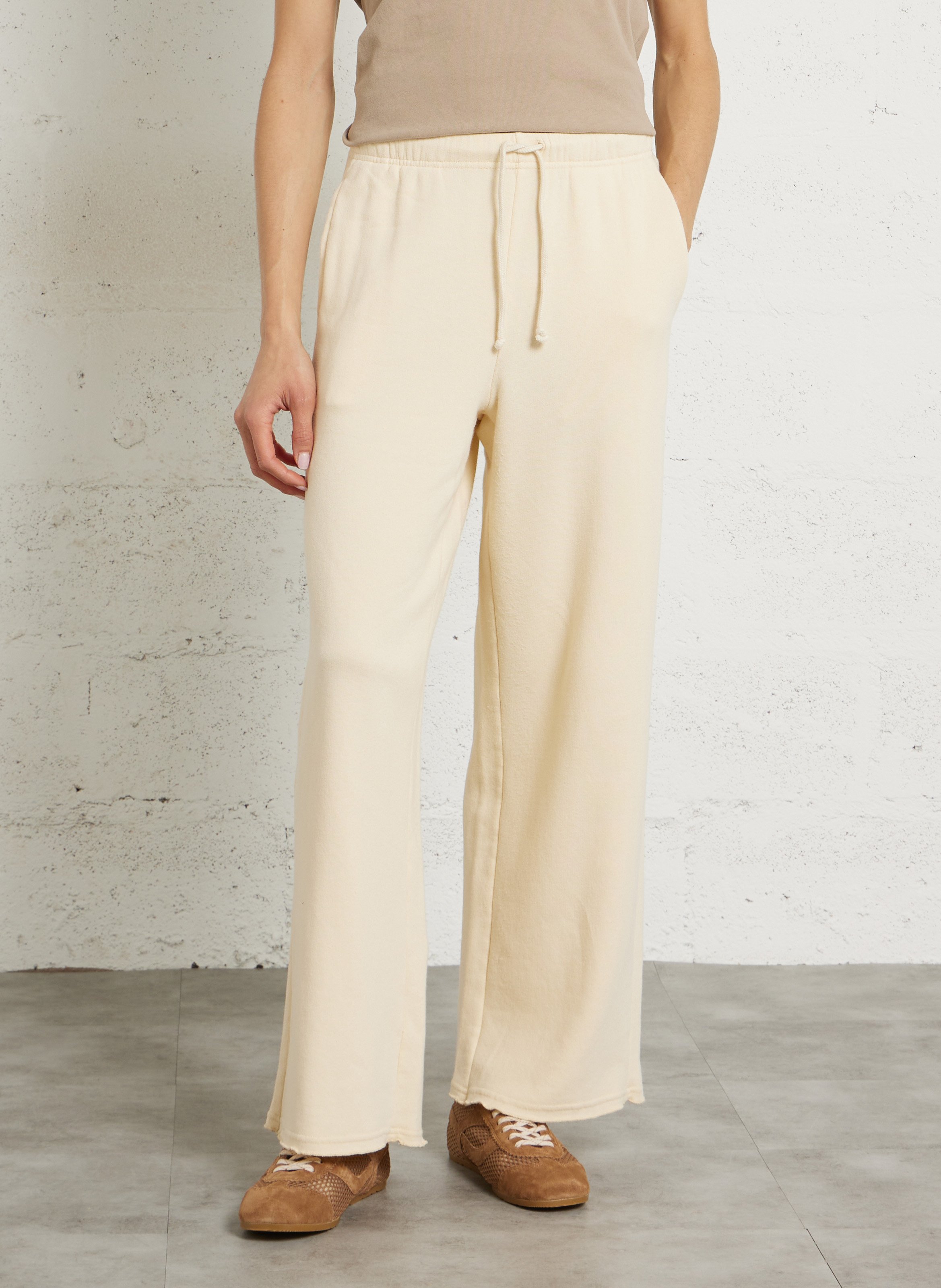 Jogging ample en coton mélangé atubay AMERICAN VINTAGE Beige