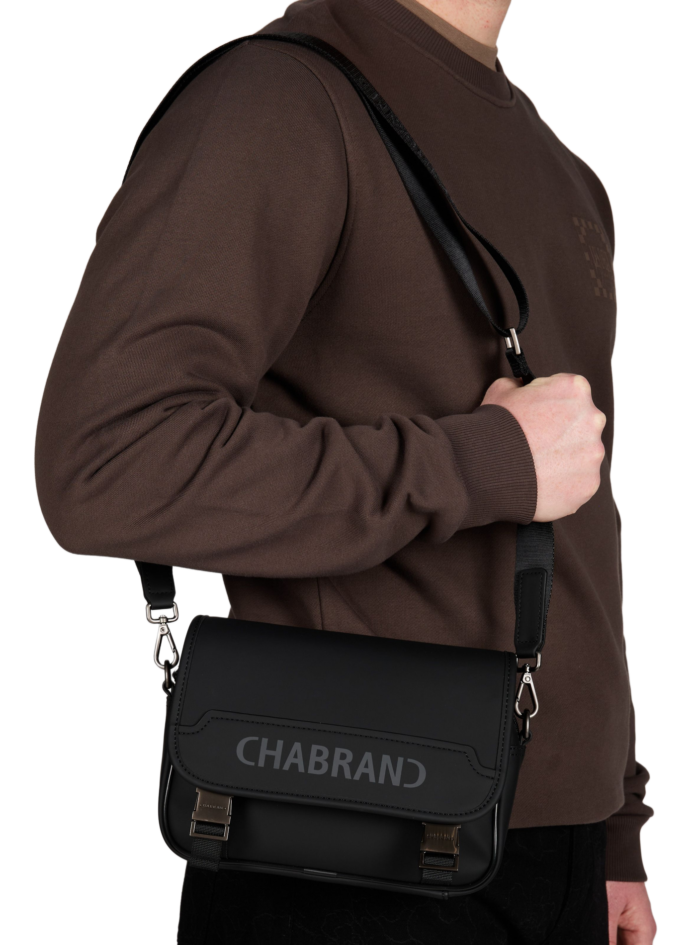 Shoulder bag with logo CHABRAND Black