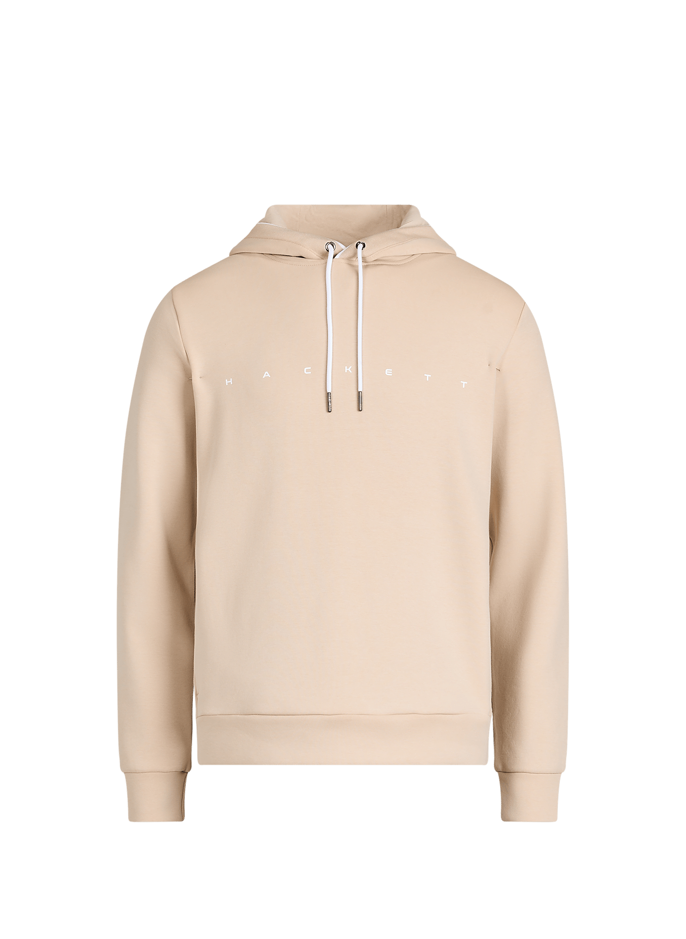 Sweat logo à capuche en coton mélangé HACKETT Beige