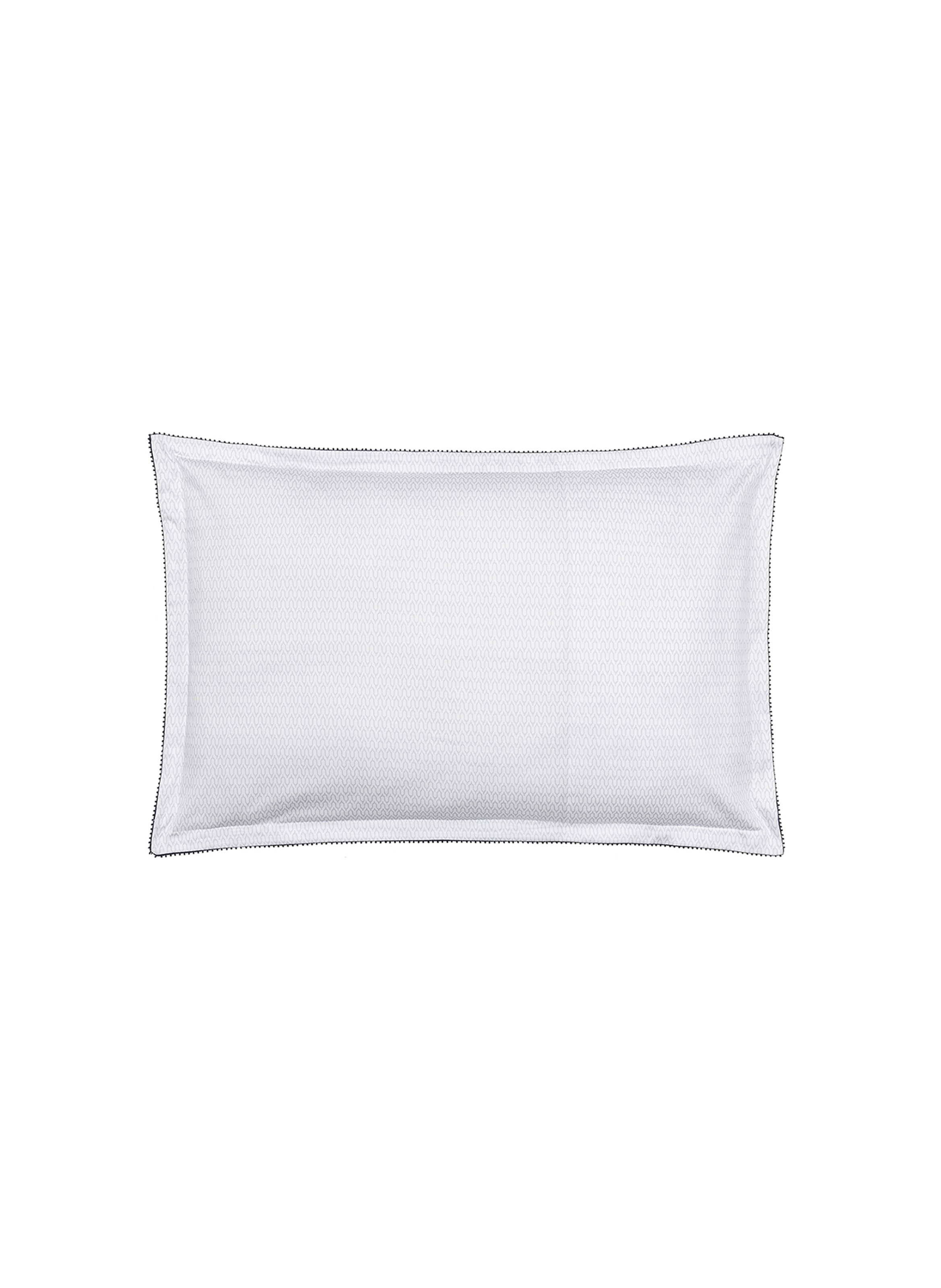 Taie d'oreiller imprimée en satin de coton bio, luberon ALEXANDRE TURPAULT Bleu