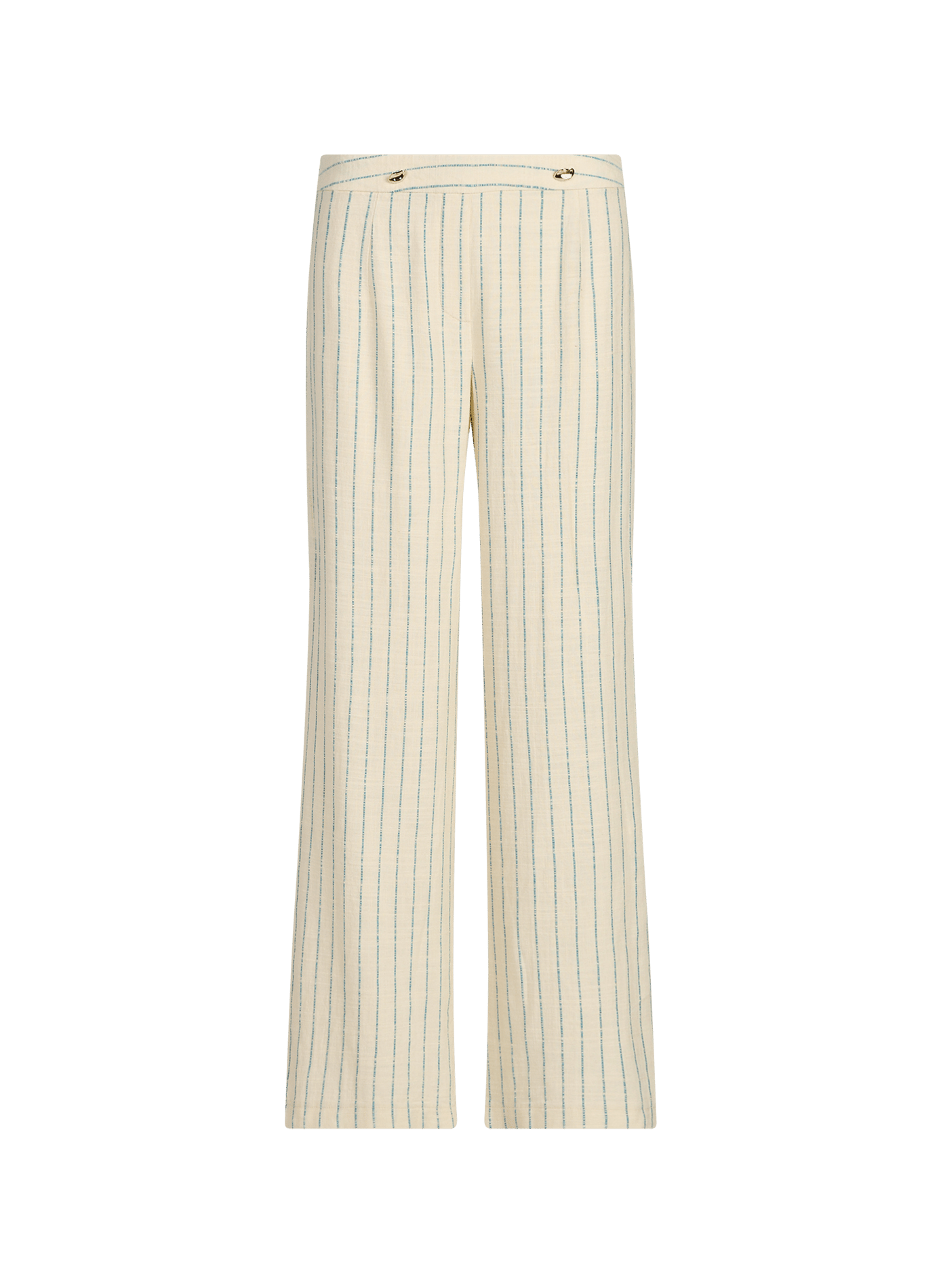 Straight leg striped trousers VILA Beige